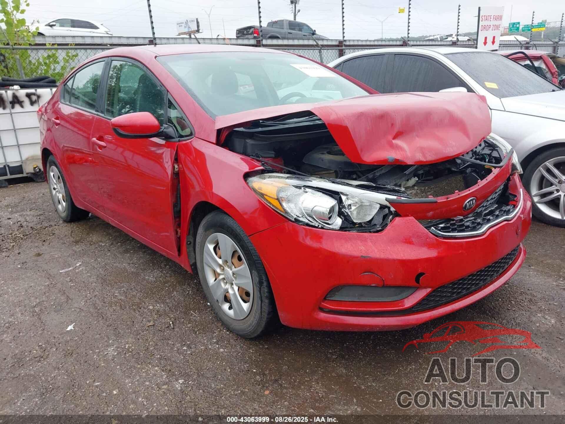 KIA FORTE 2016 - KNAFK4A61G5507630
