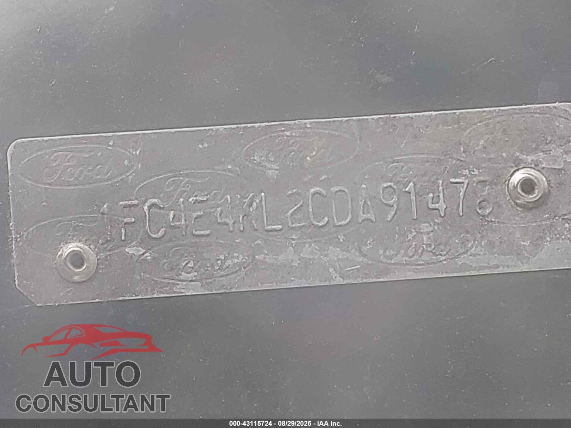 FORD E-450 STRIPPED 2012 - 1FC4E4KL2CDA91478