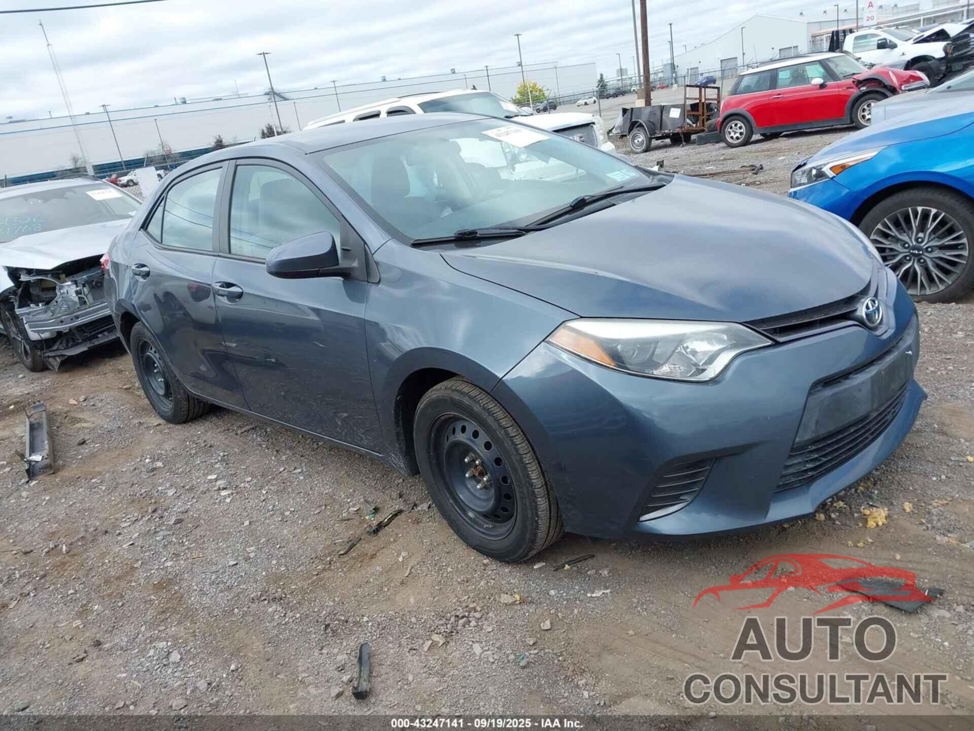 TOYOTA COROLLA 2016 - 2T1BURHE3GC598876