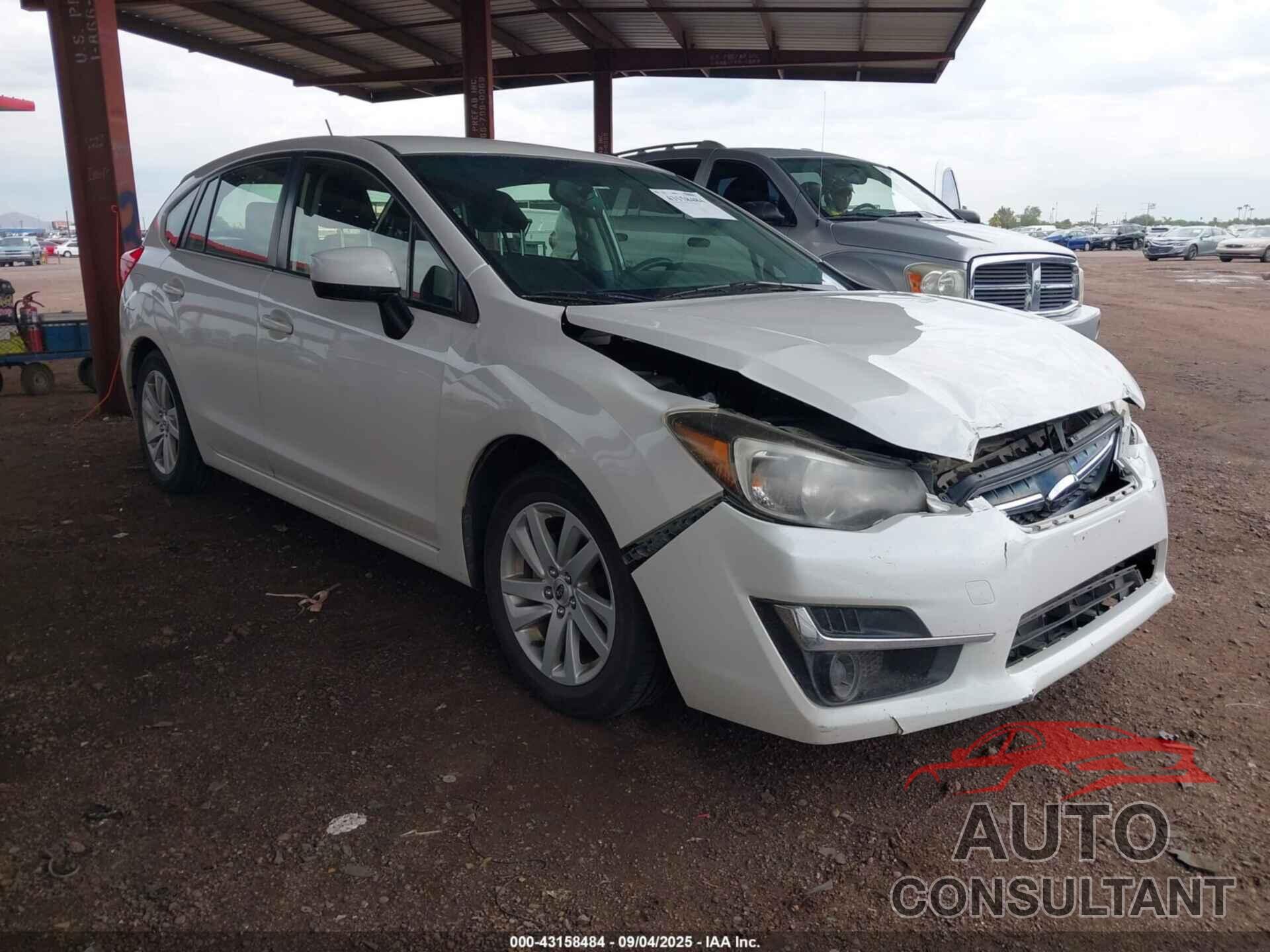 SUBARU IMPREZA 2015 - JF1GPAC6XFH300483