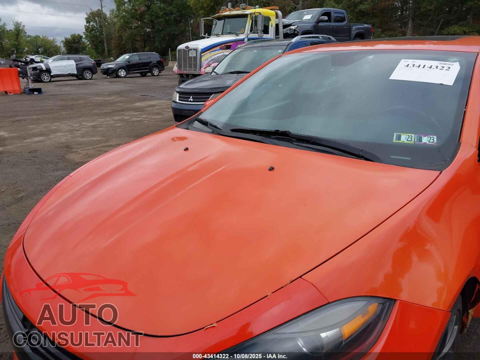 DODGE DART 2015 - 1C3CDFBBXFD311282