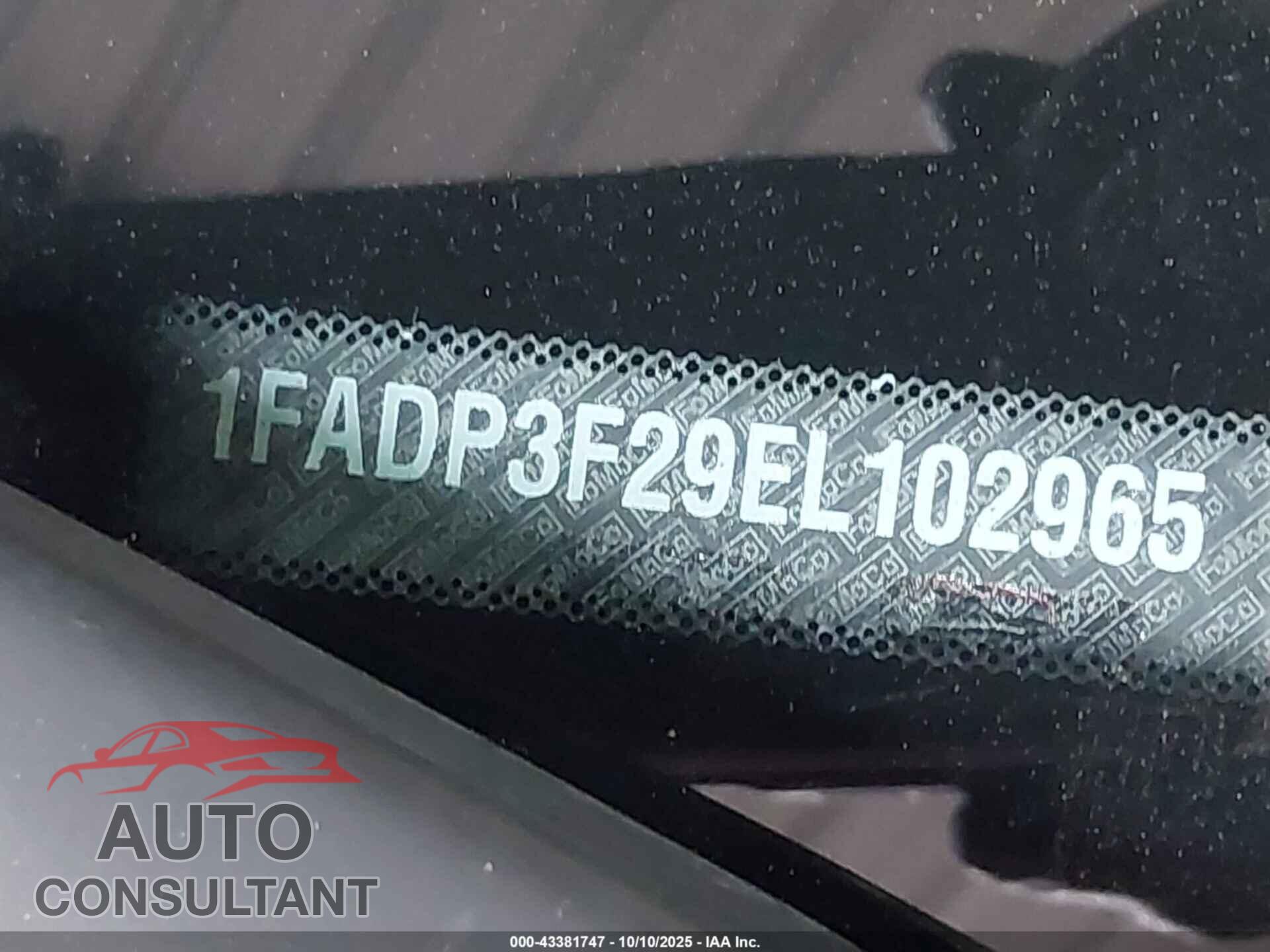 FORD FOCUS 2014 - 1FADP3F29EL102965