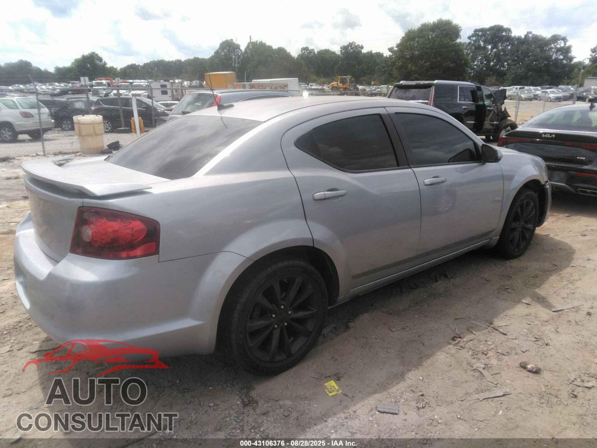 DODGE AVENGER 2013 - 1C3CDZCB8DN655751
