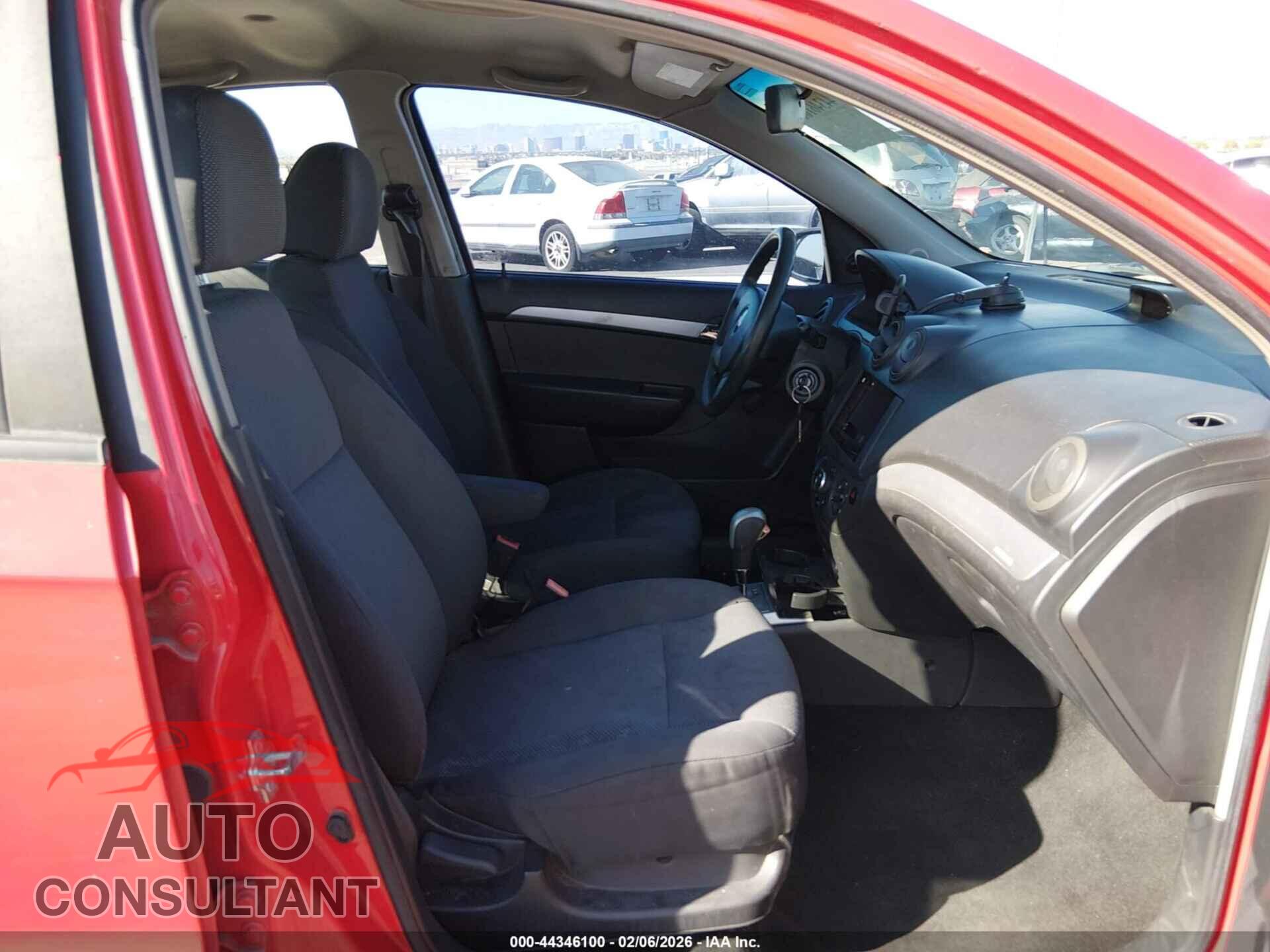 CHEVROLET AVEO 2011 - KL1TD5DE7BB123796