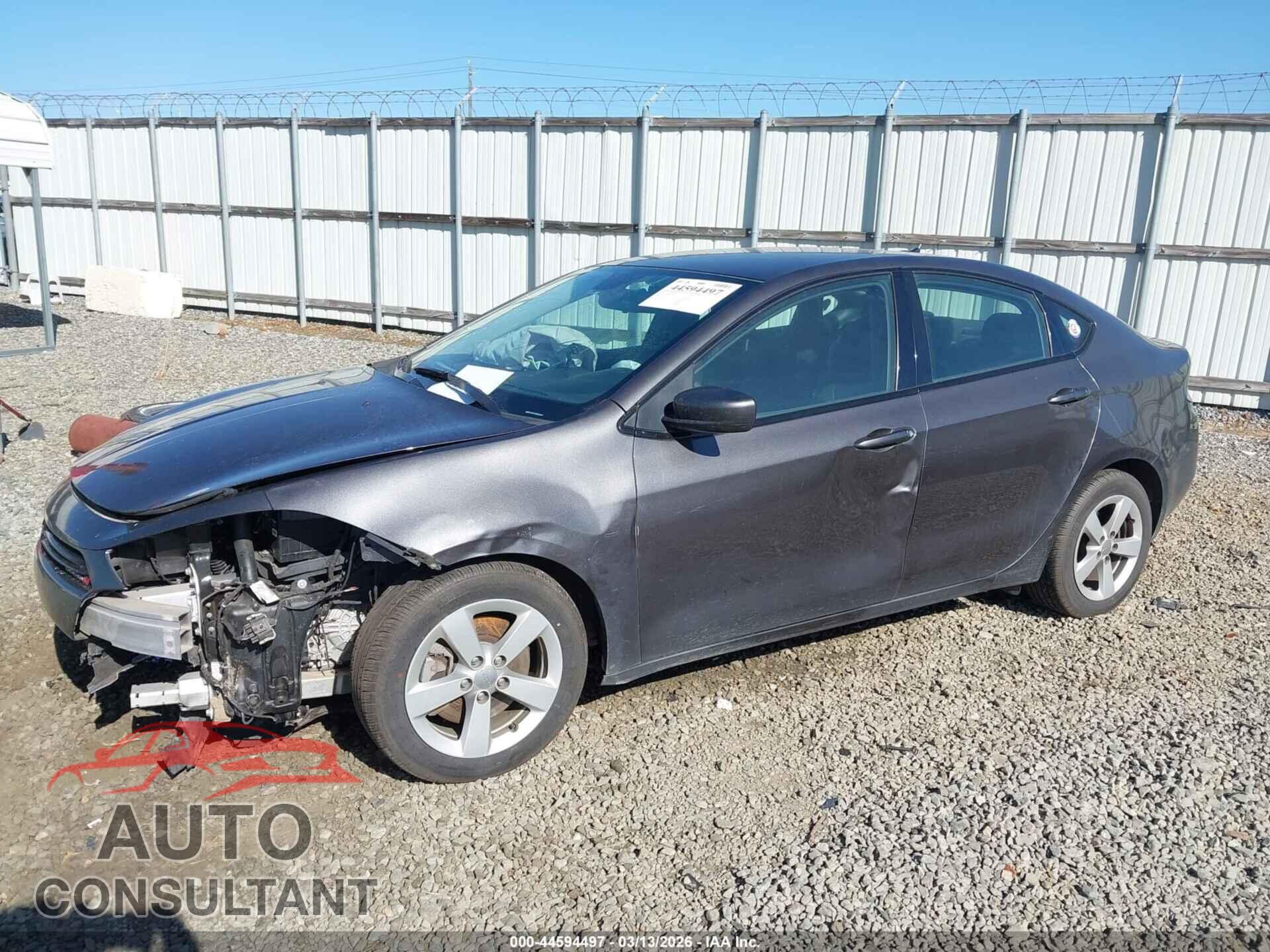 DODGE DART 2015 - 1C3CDFBB1FD307587