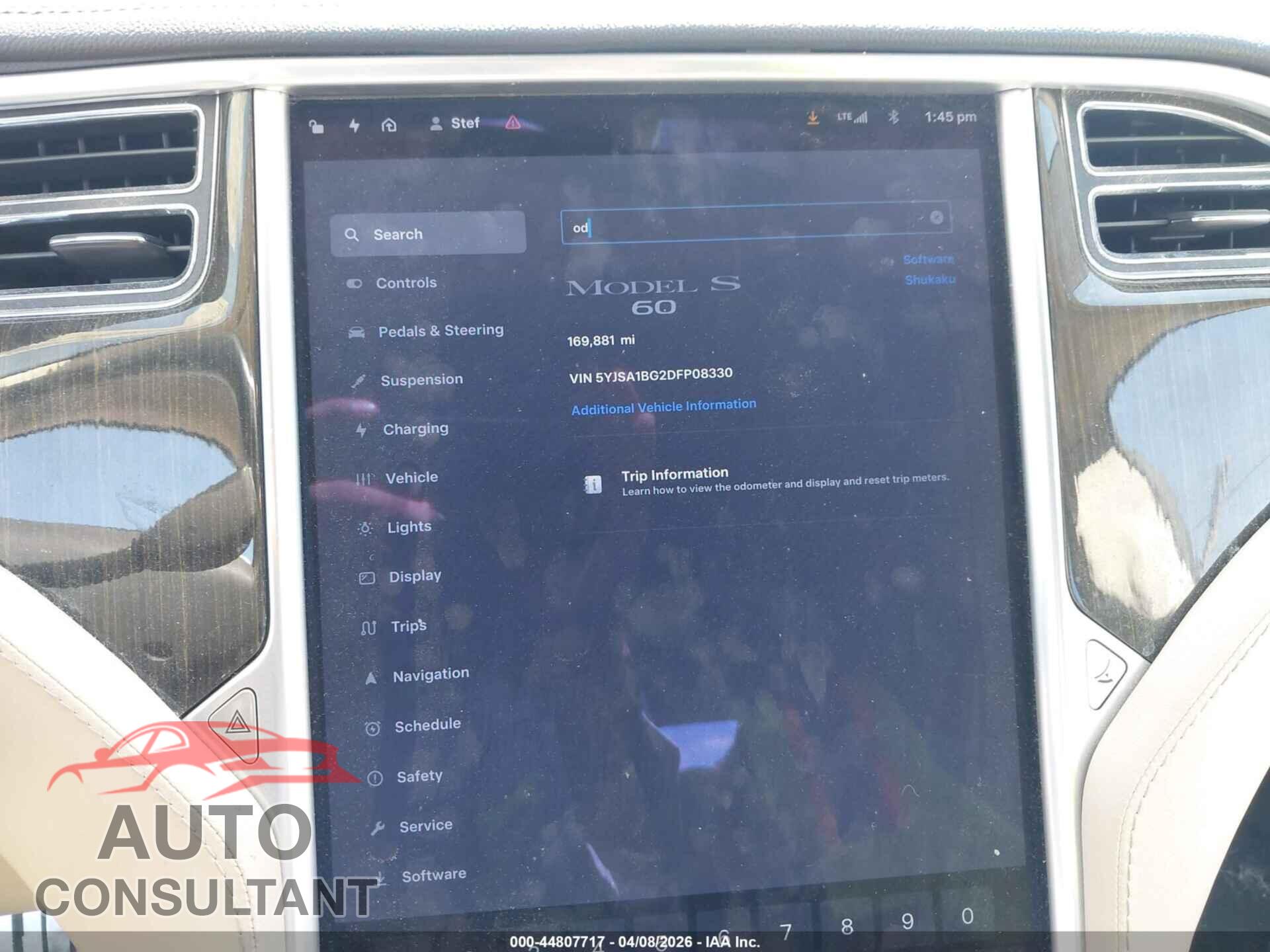 TESLA MODEL S 2013 - 5YJSA1BG2DFP08330