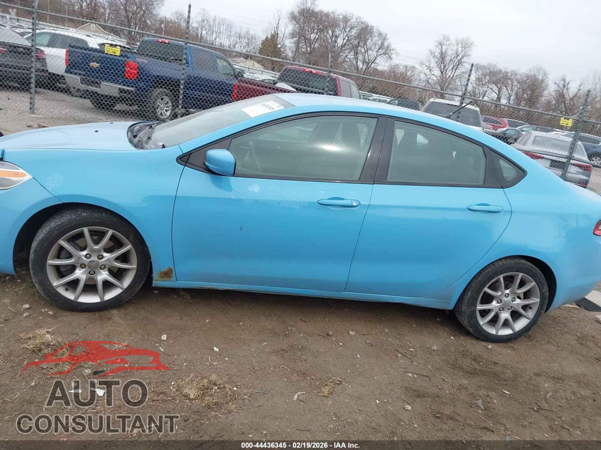 DODGE DART 2013 - 1C3CDFBA4DD210453