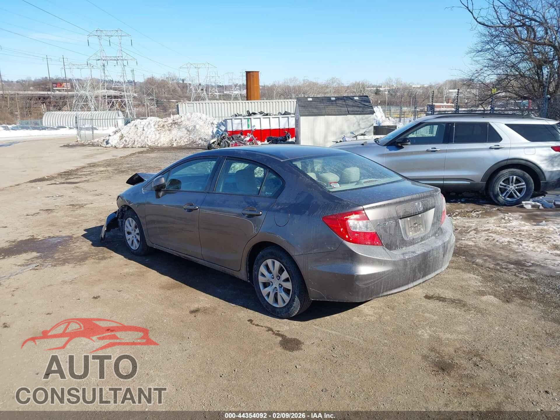 HONDA CIVIC 2012 - 19XFB2F52CE334190