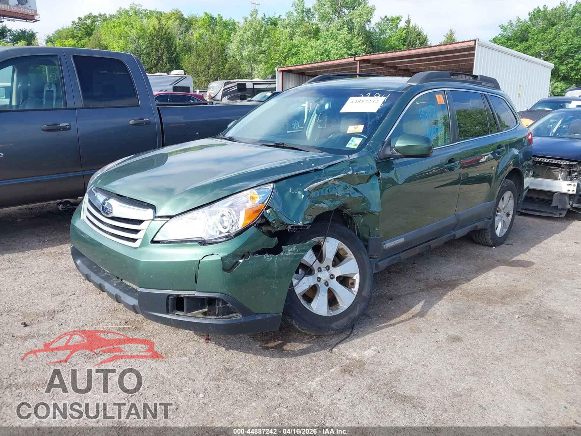 SUBARU OUTBACK 2010 - 4S4BRCFC1A3312194