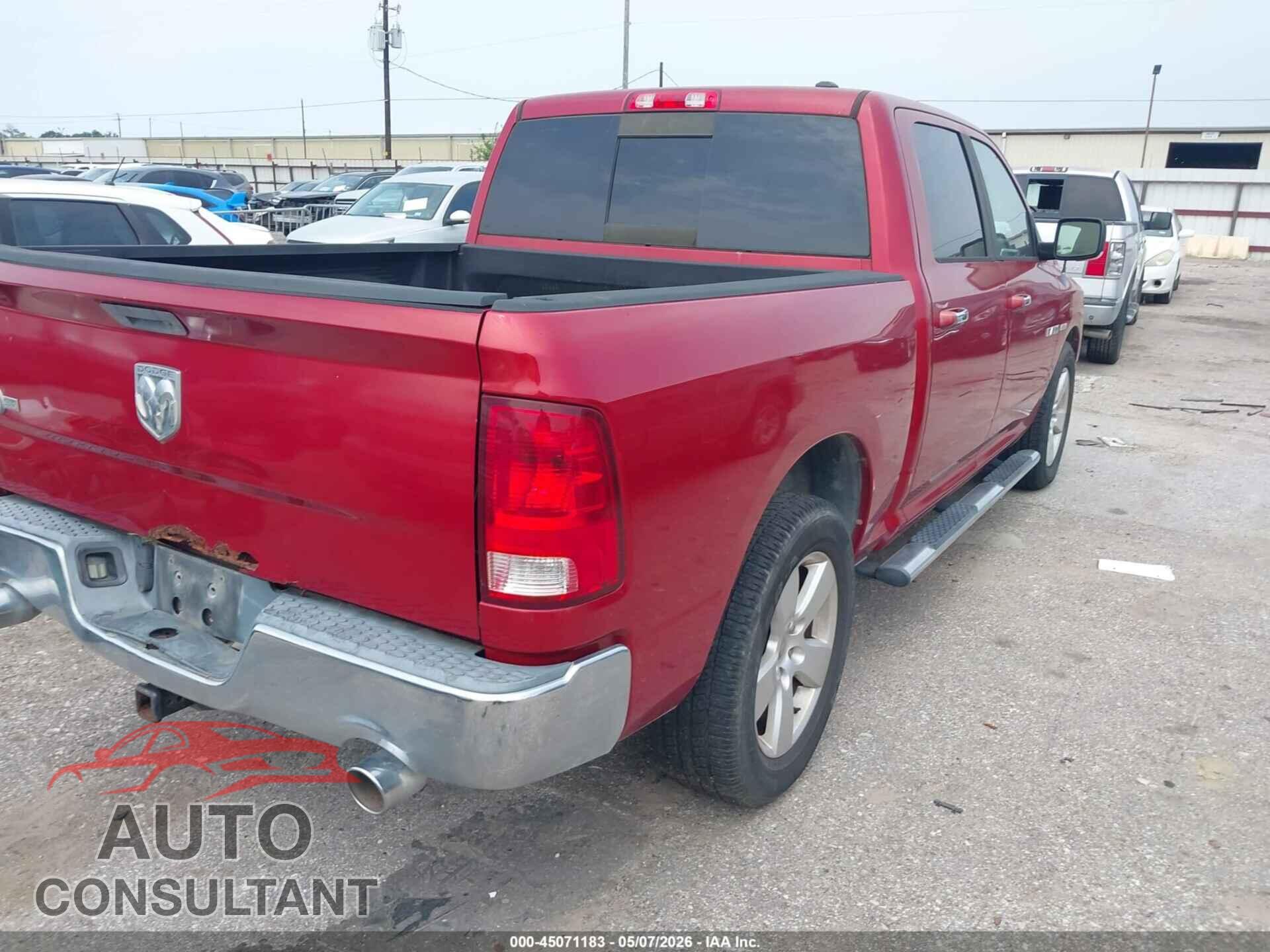 DODGE RAM 1500 2010 - 1D7RB1CT2AS108385