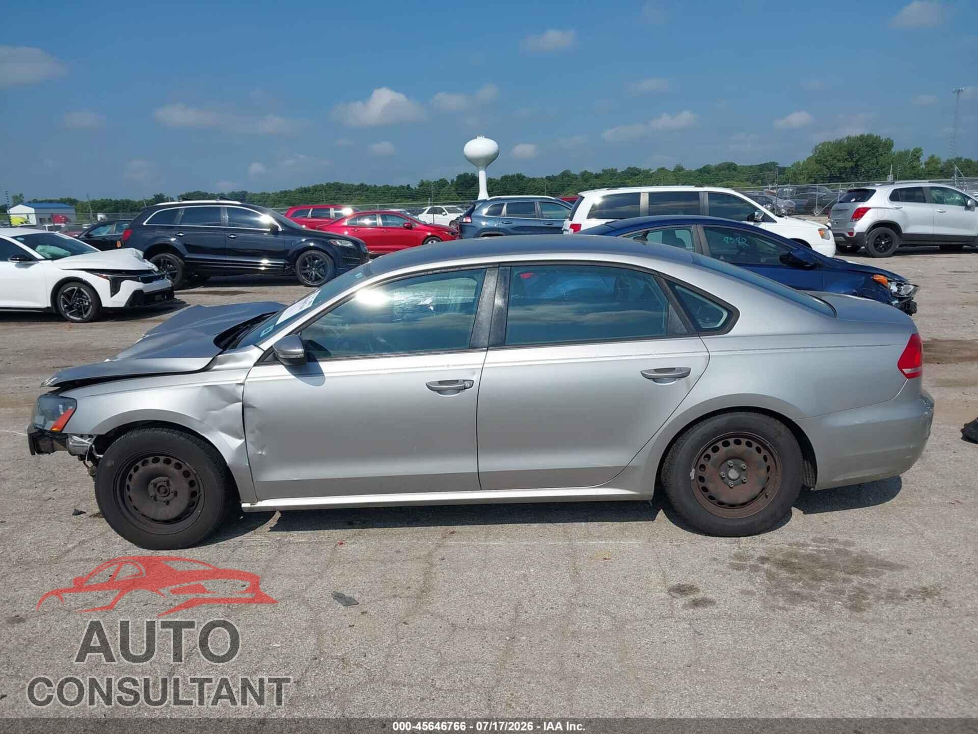 VOLKSWAGEN PASSAT 2012 - 1VWAP7A37CC028900