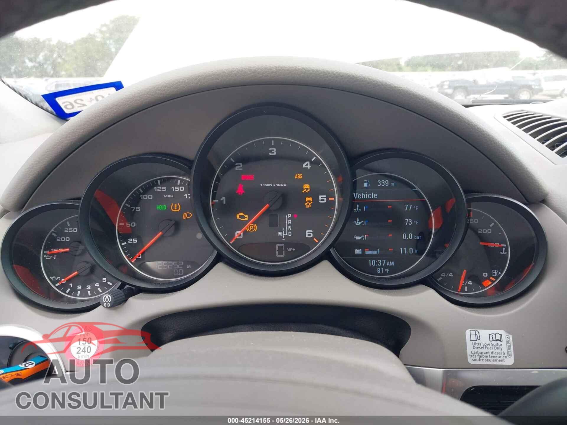 PORSCHE CAYENNE 2014 - WP1AF2A23ELA82504
