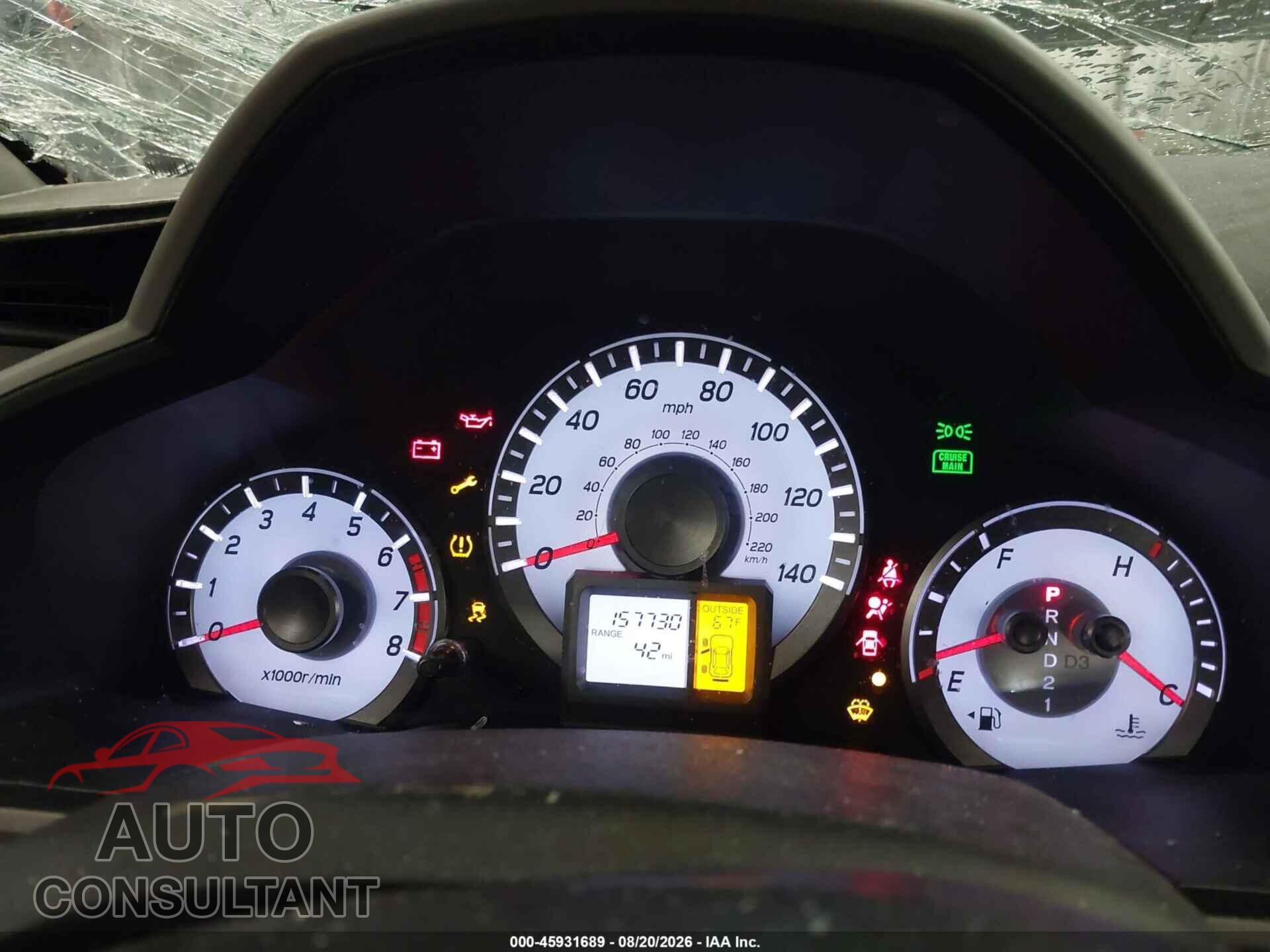 HONDA PILOT 2013 - 5FNYF4H51DB037543