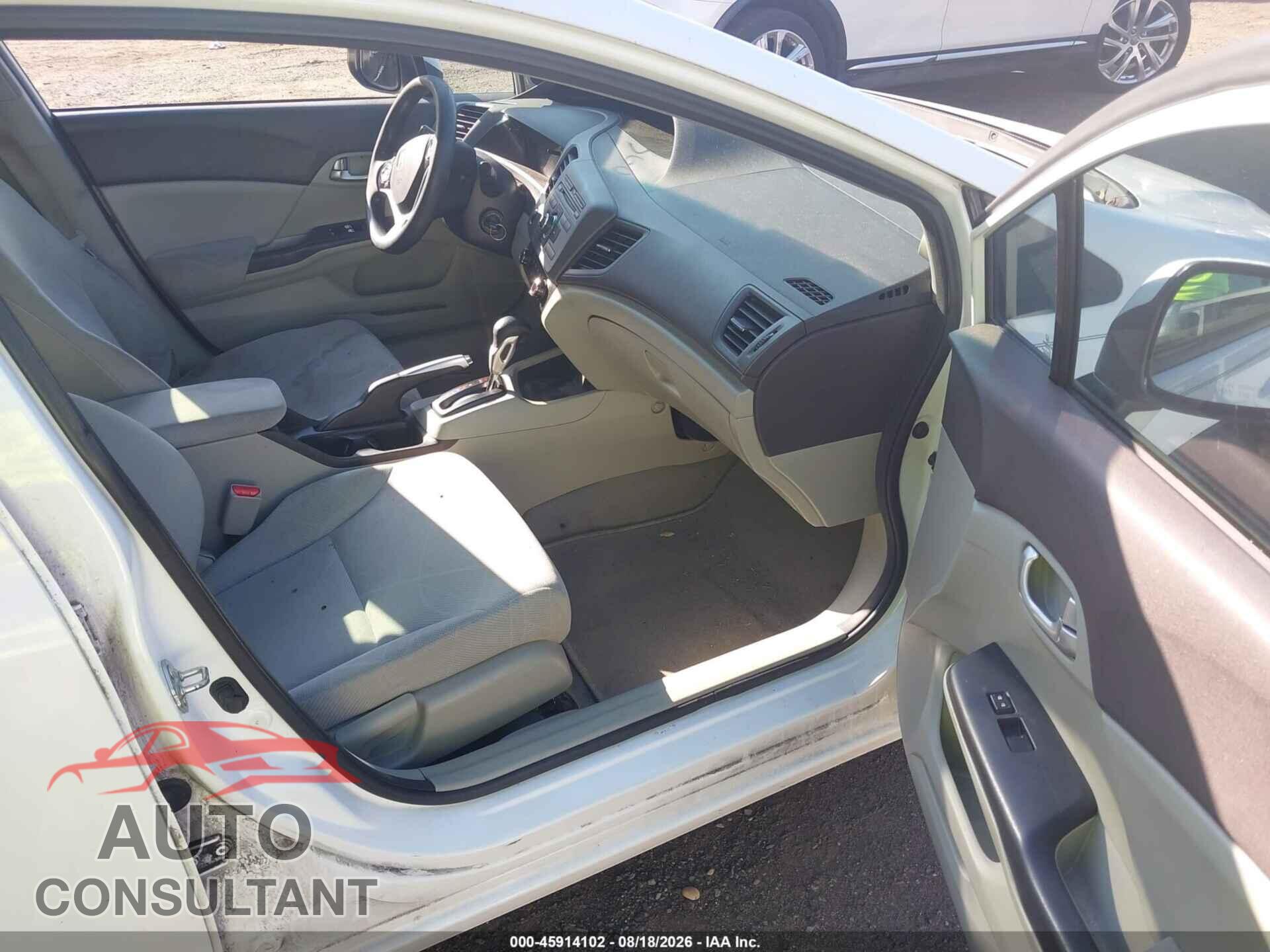 HONDA CIVIC 2012 - 2HGFB2F87CH326053