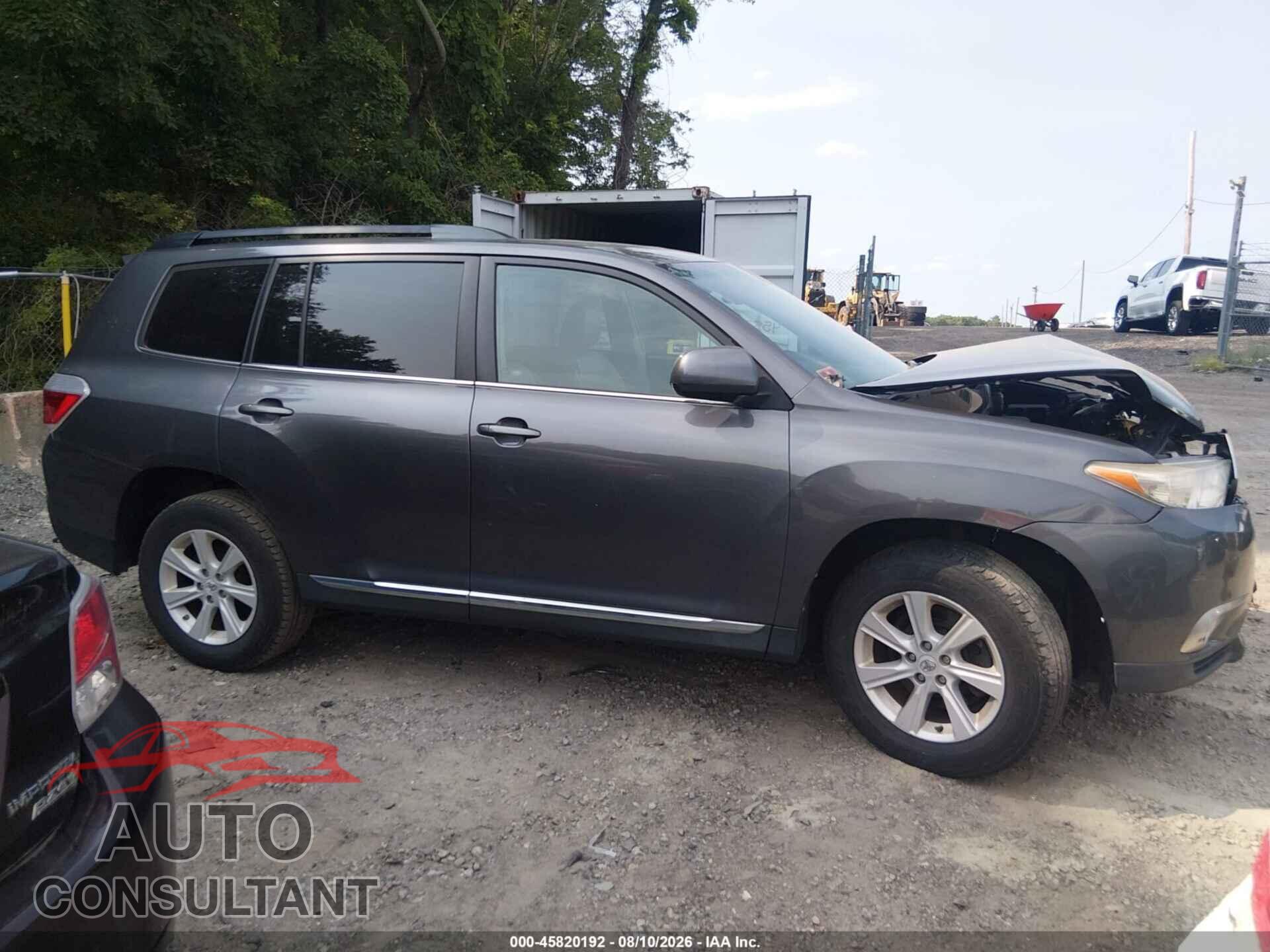 TOYOTA HIGHLANDER 2012 - 5TDBK3EH3CS149233