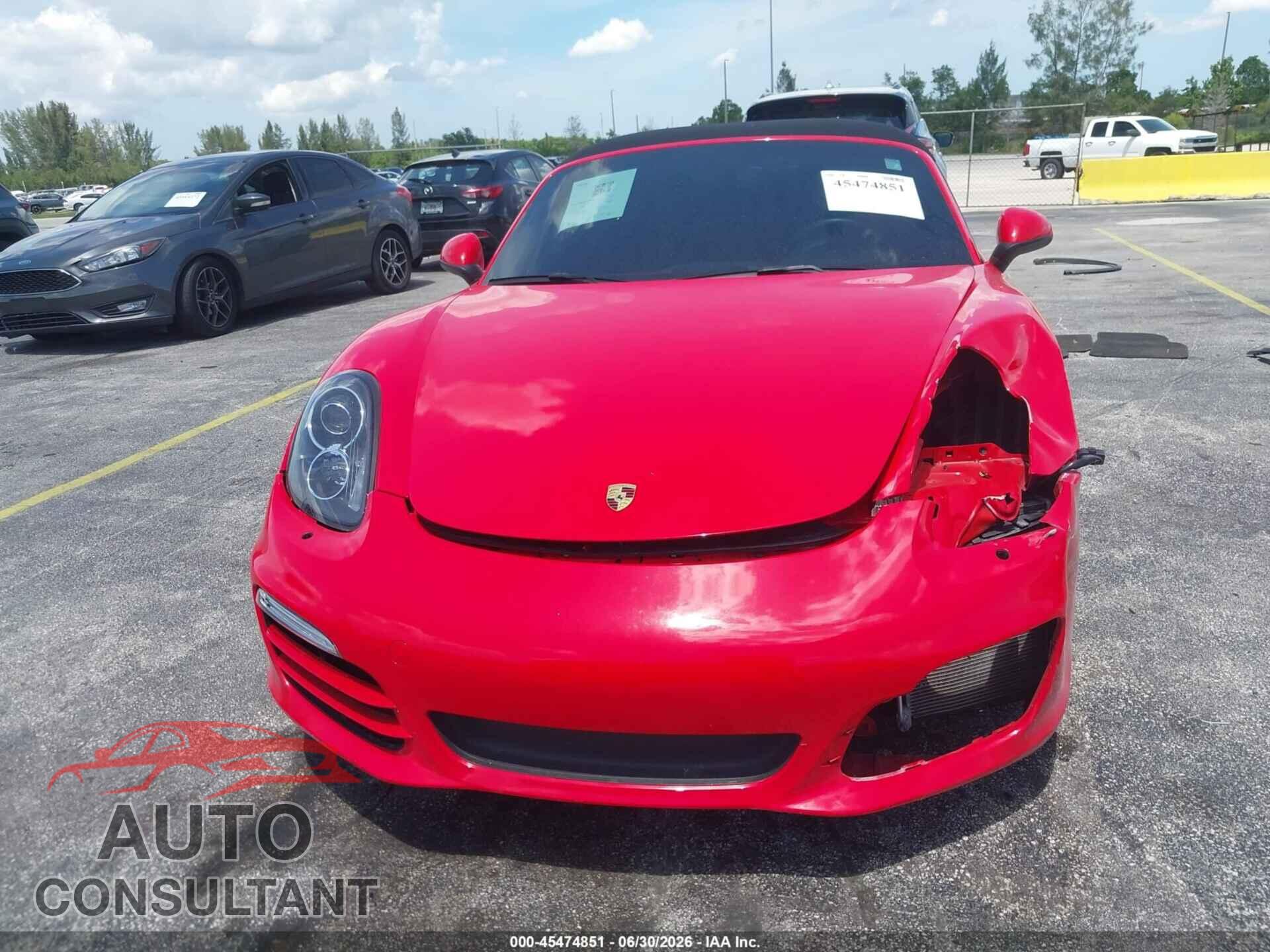 PORSCHE BOXSTER 2013 - WP0CA2A8XDS112423