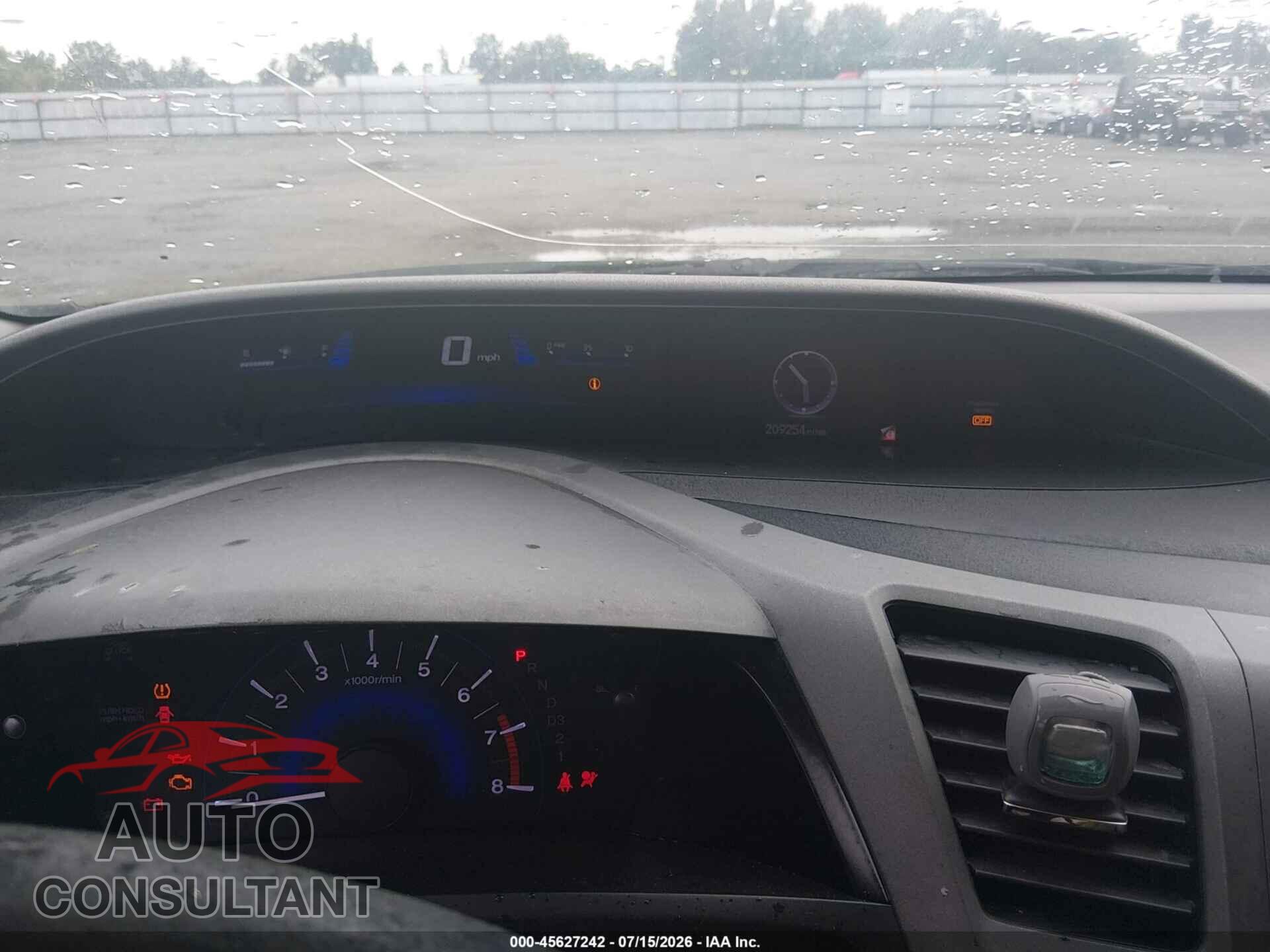 HONDA CIVIC 2012 - 2HGFG3B86CH525320