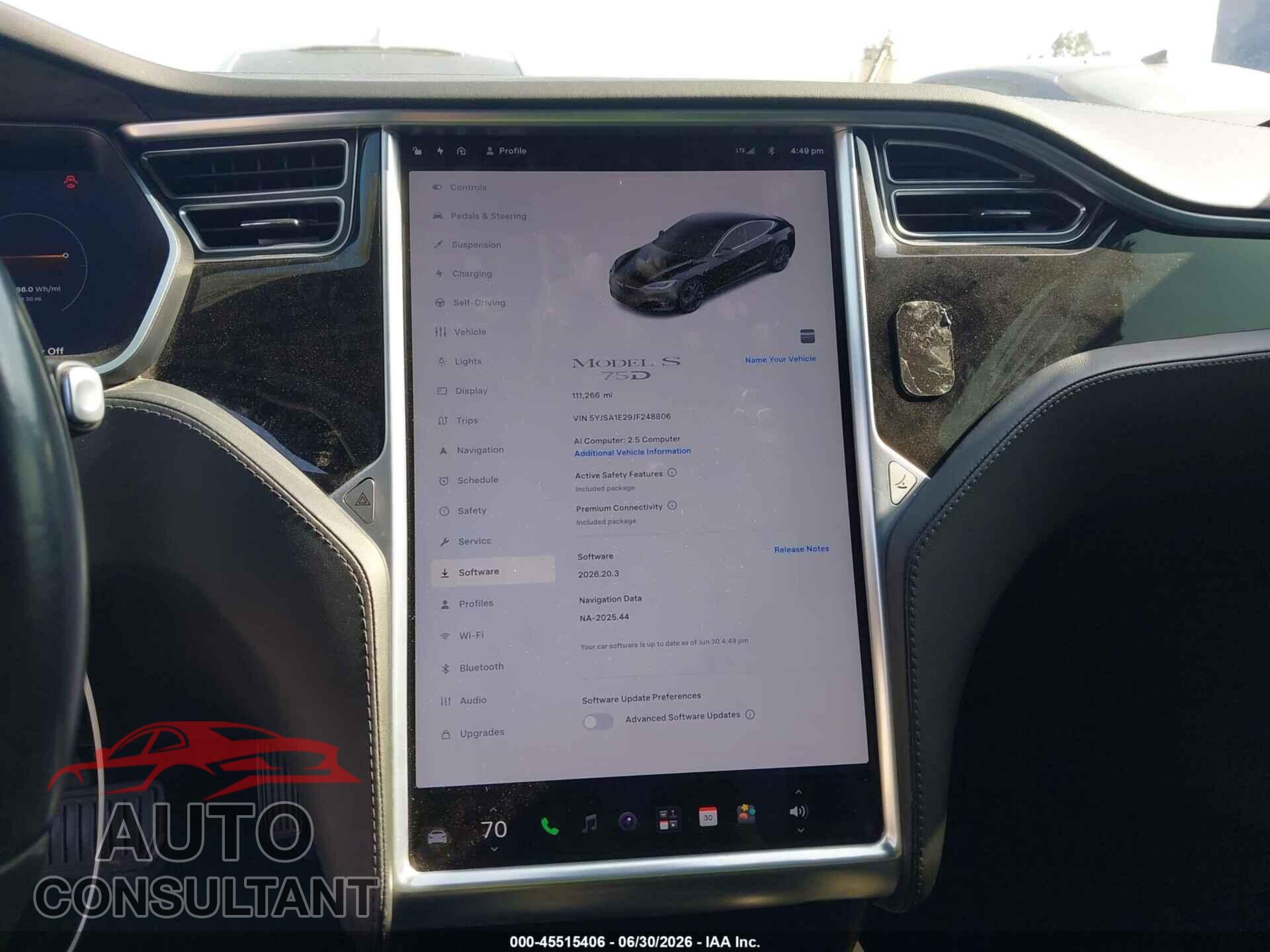 TESLA MODEL S 2018 - 5YJSA1E29JF248806