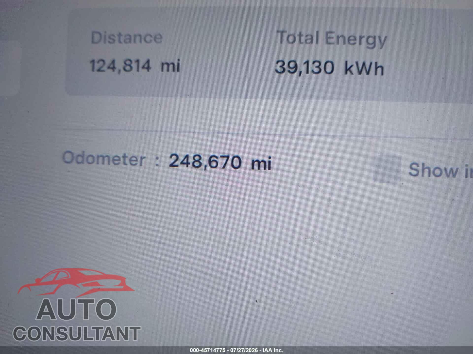 TESLA MODEL S 2015 - 5YJSA1H27FF080313
