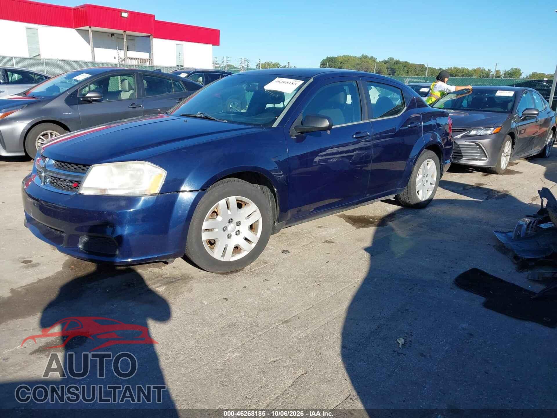 DODGE AVENGER 2013 - 1C3CDZAB7DN621349