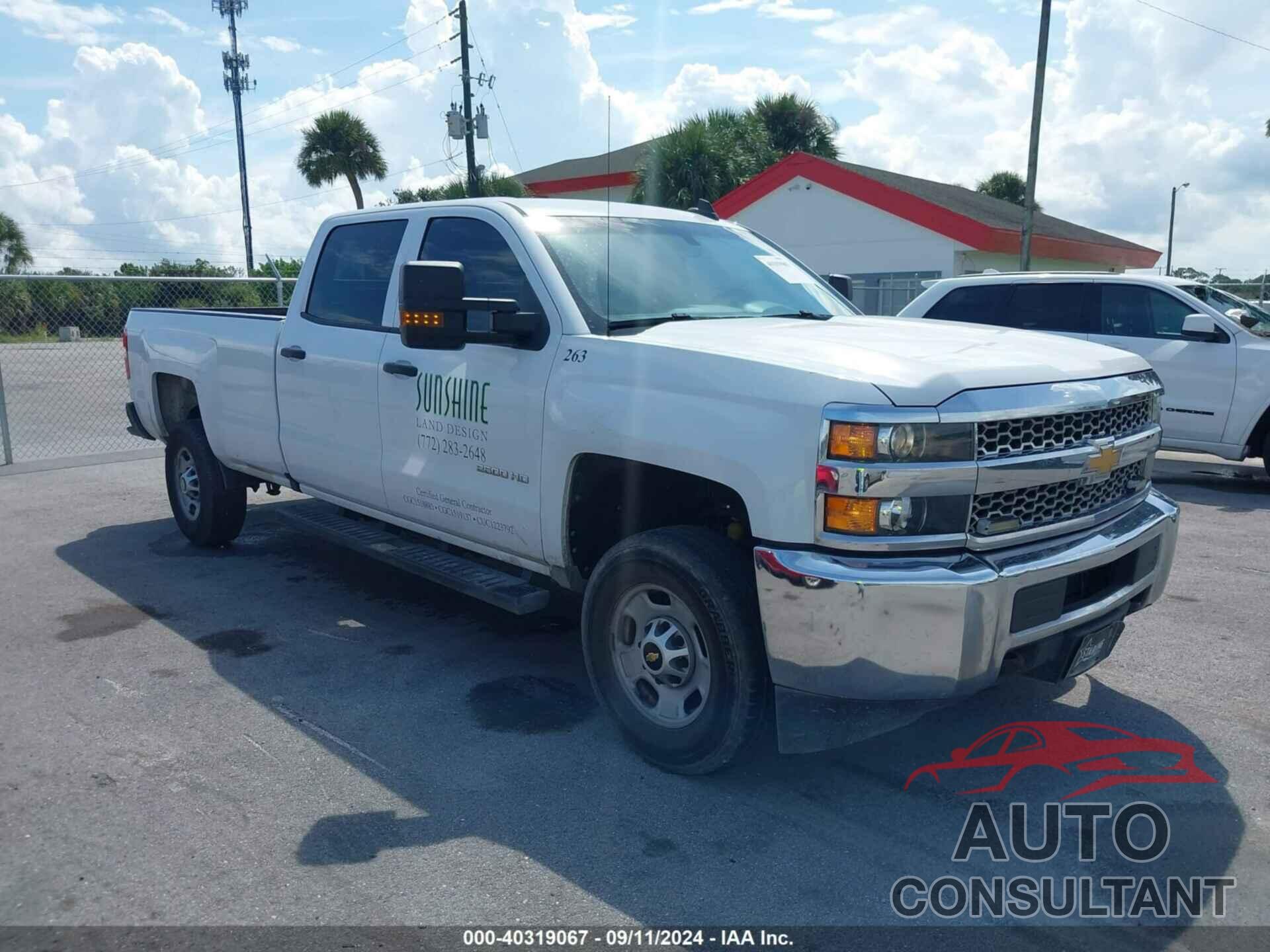 CHEVROLET SILVERADO 2500HD 2019 - 1GC1CREGXKF254269