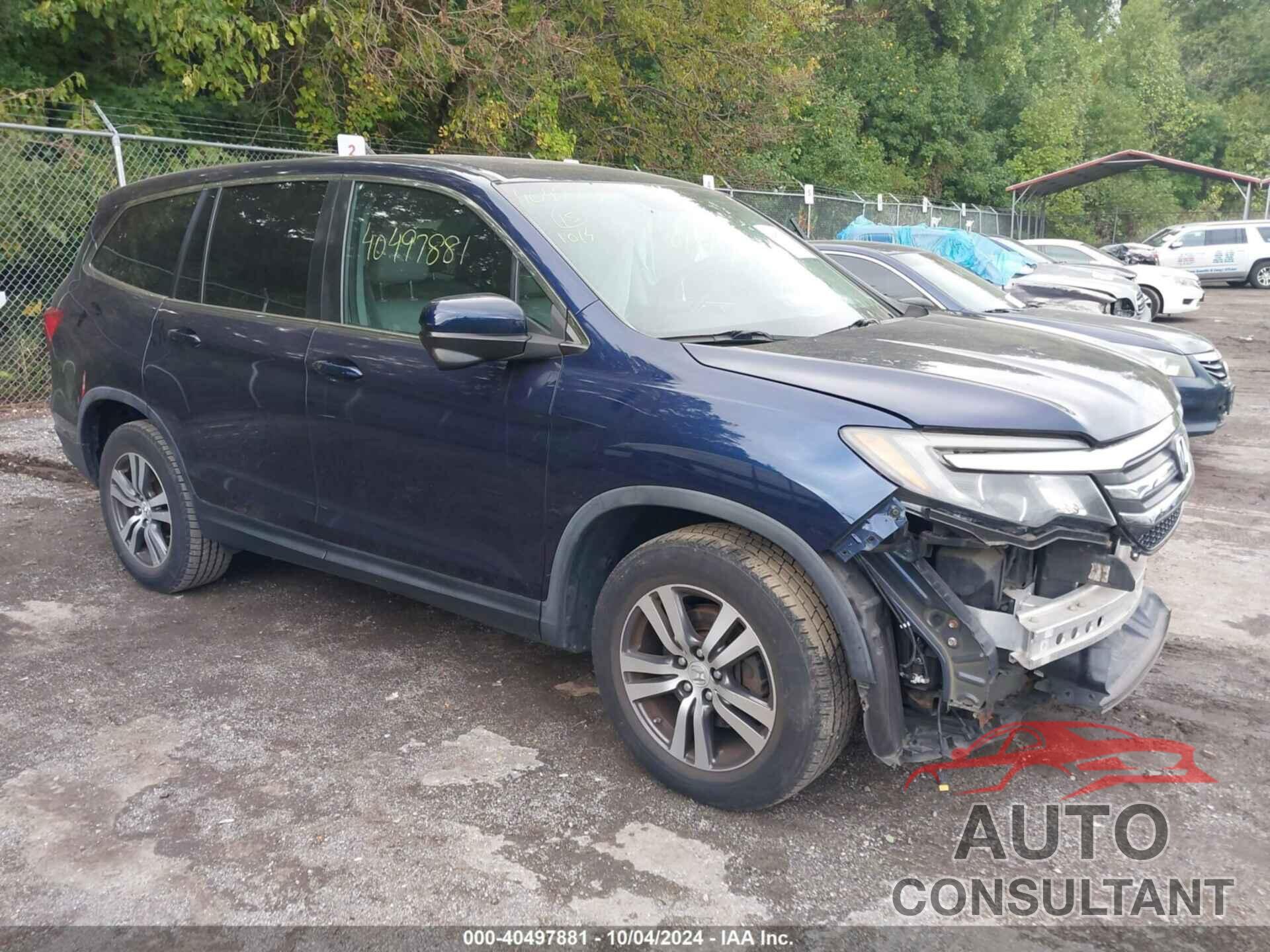 HONDA PILOT 2016 - 5FNYF6H82GB079231