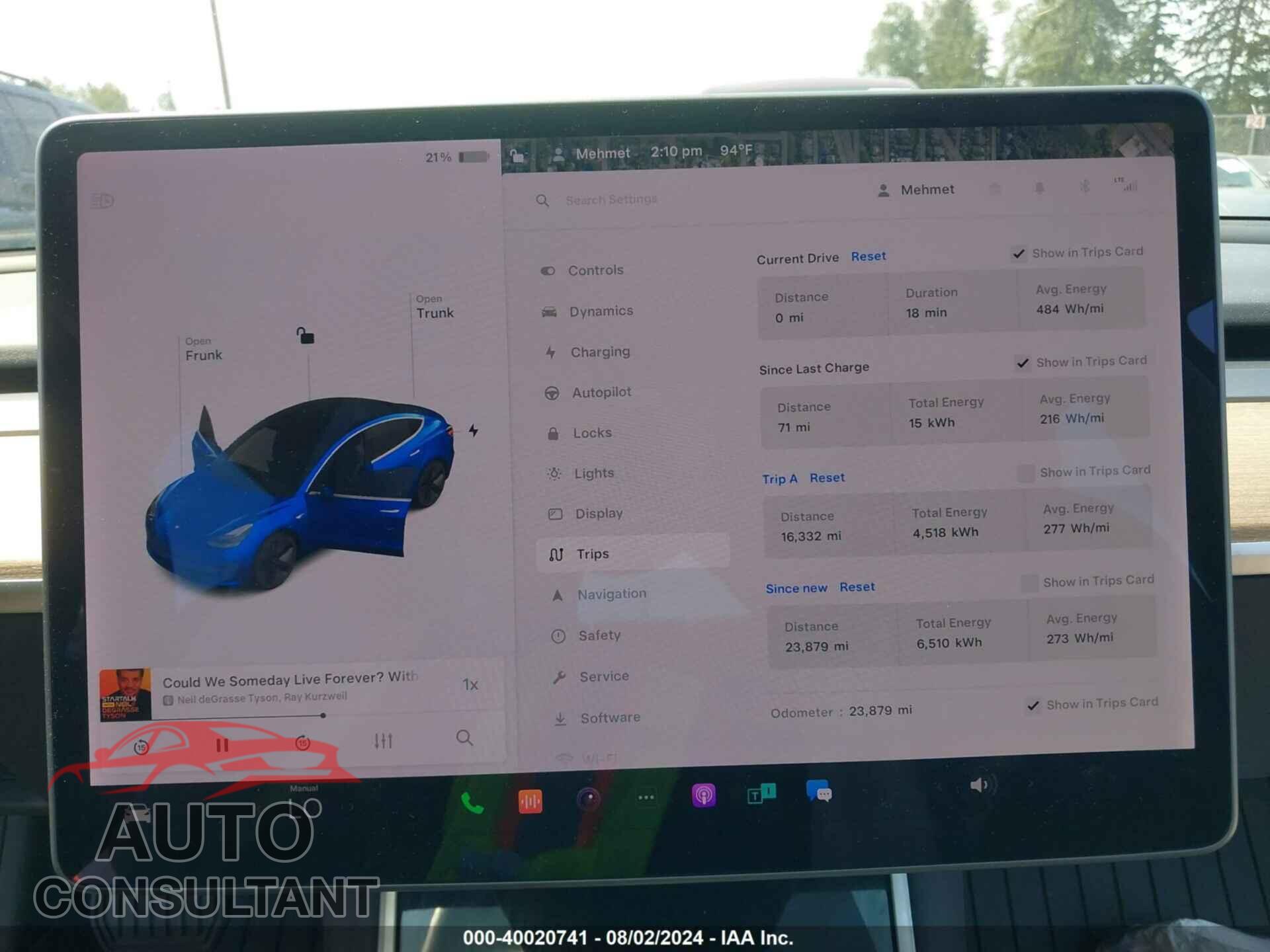 TESLA MODEL 3 2019 - 5YJ3E1EA5KF435459