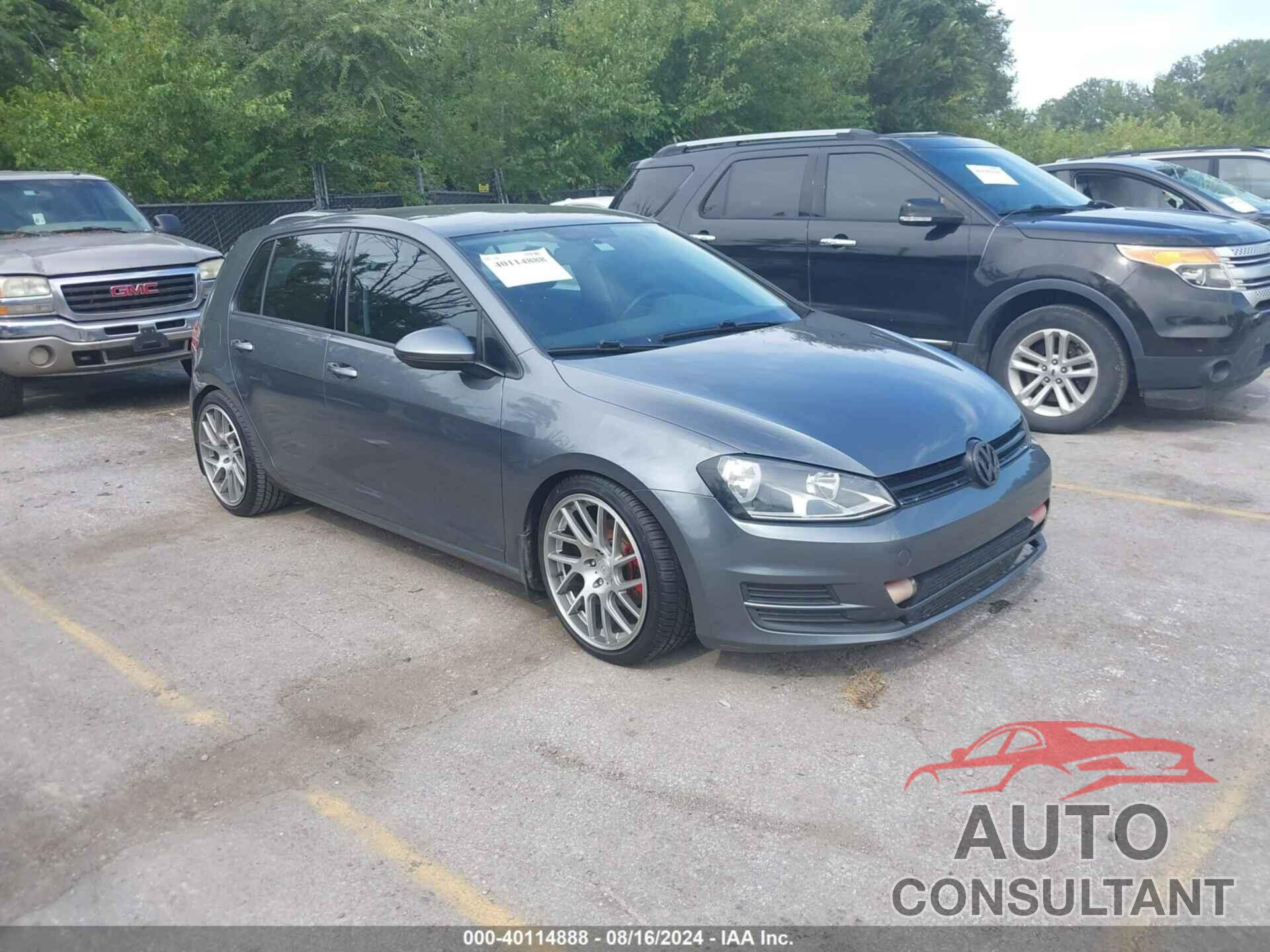 VOLKSWAGEN GOLF 2016 - 3VW117AU6GM055360