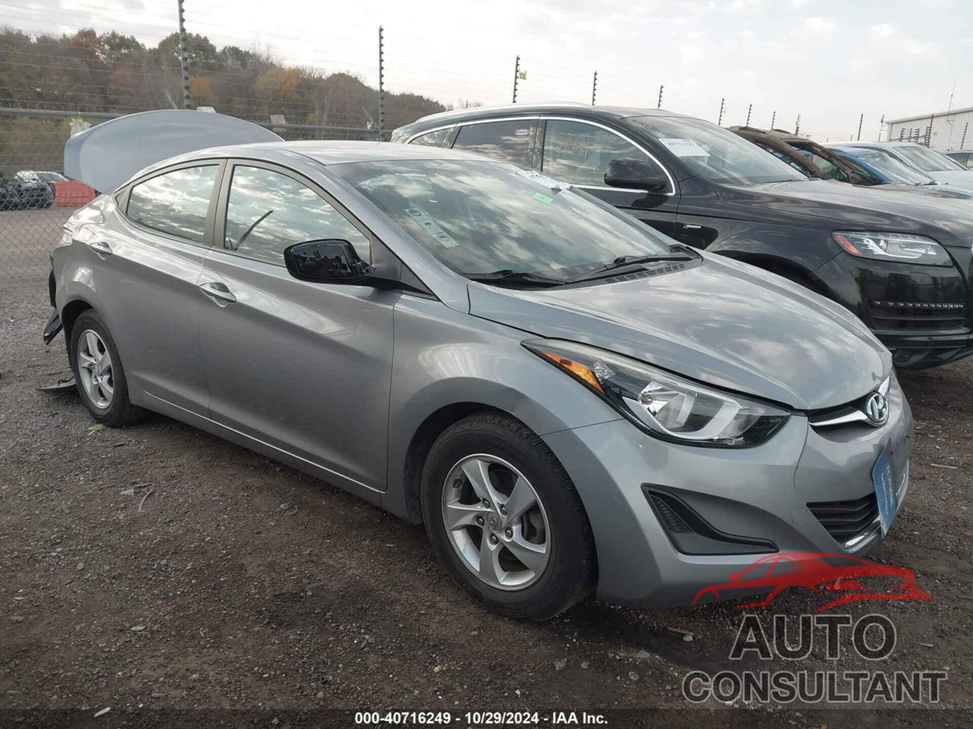 HYUNDAI ELANTRA 2014 - KMHDH4AE7EU214541