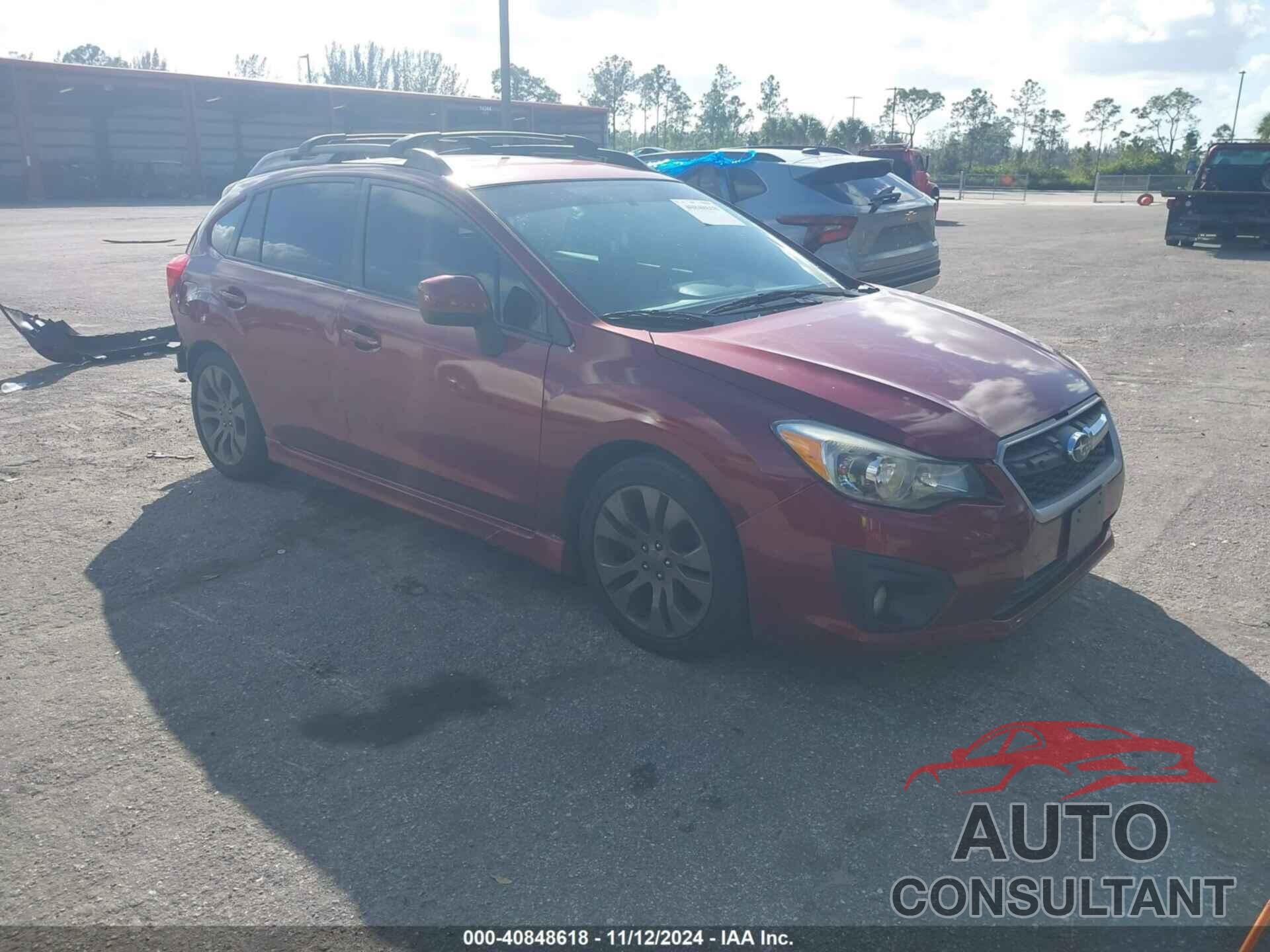 SUBARU IMPREZA 2012 - JF1GPAL6XCH241592