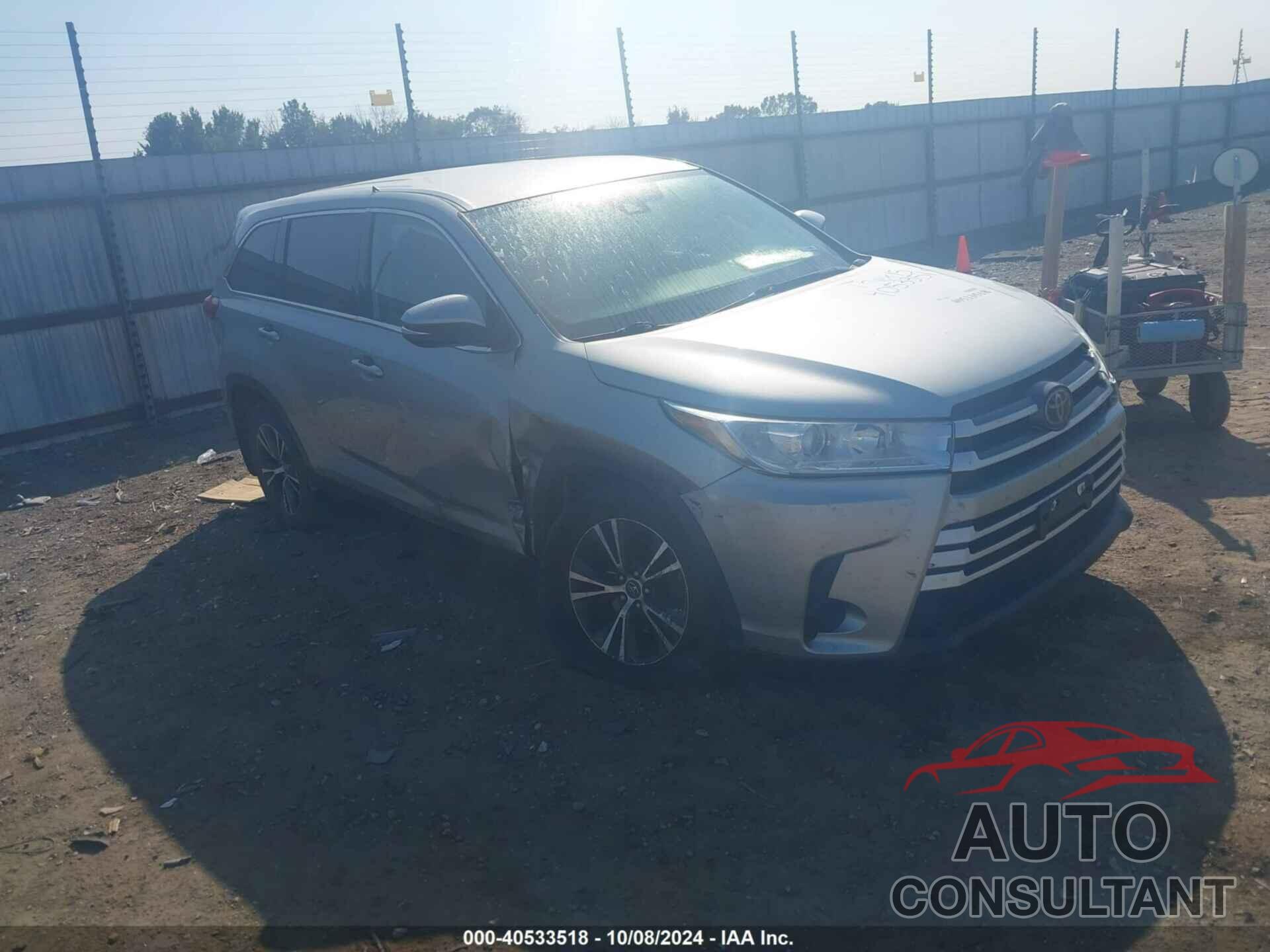 TOYOTA HIGHLANDER 2019 - 5TDBZRFH2KS937691