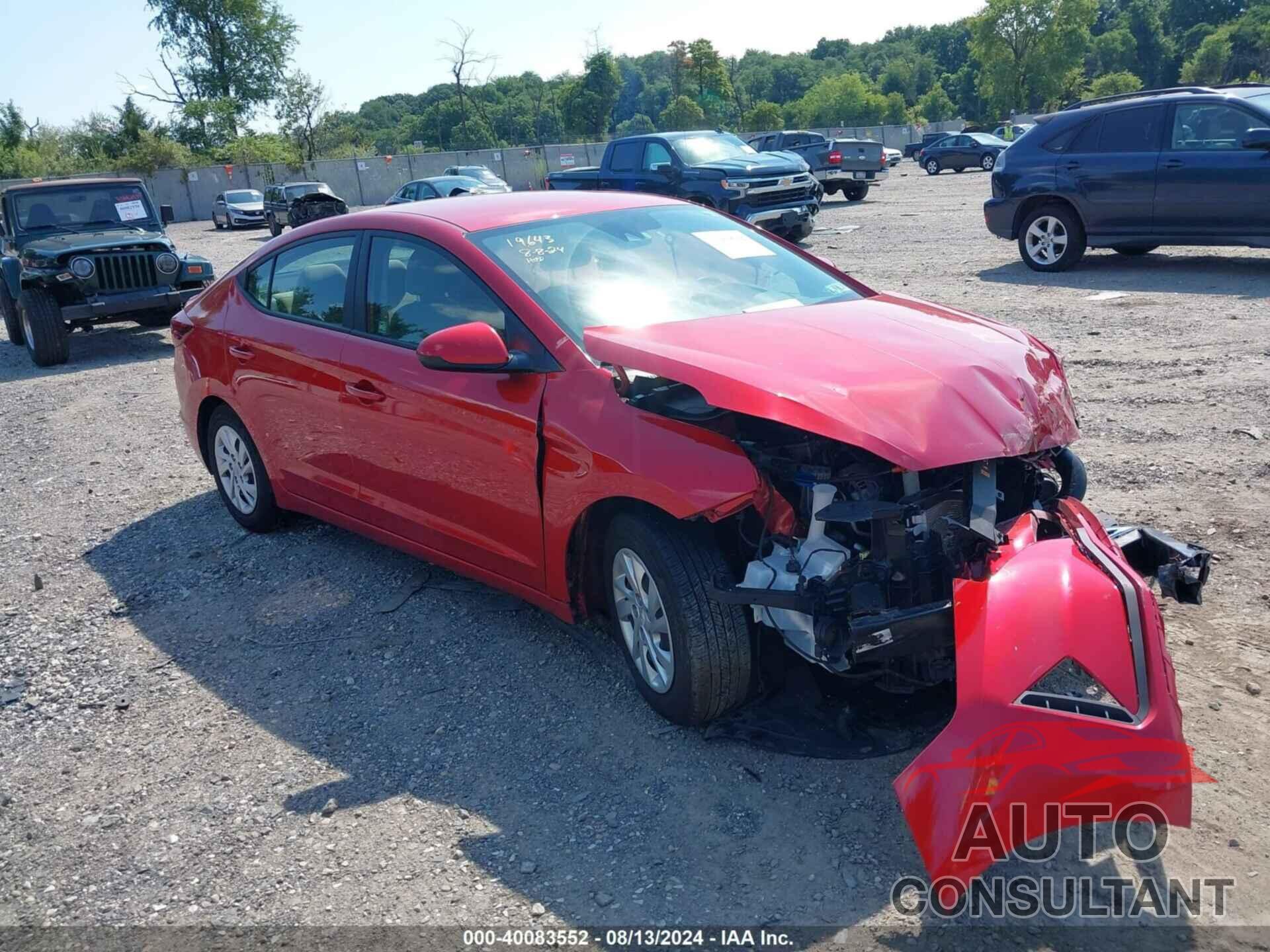 HYUNDAI ELANTRA 2020 - 5NPD74LF0LH617233