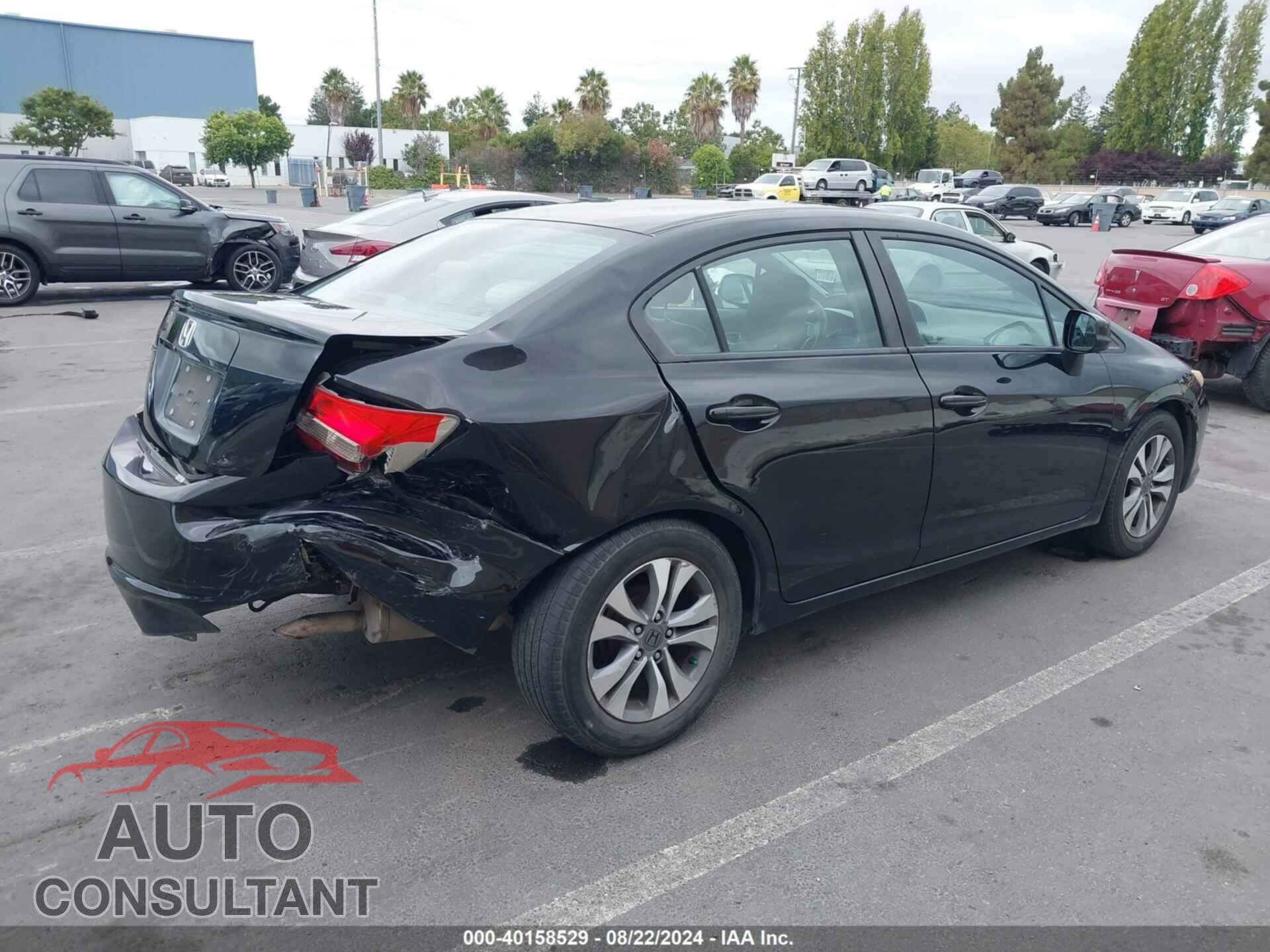 HONDA CIVIC 2012 - 19XFB2F59CE383015