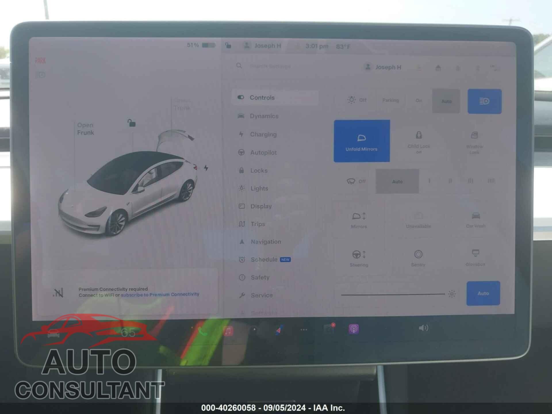 TESLA MODEL 3 2018 - 5YJ3E1EB2JF101283