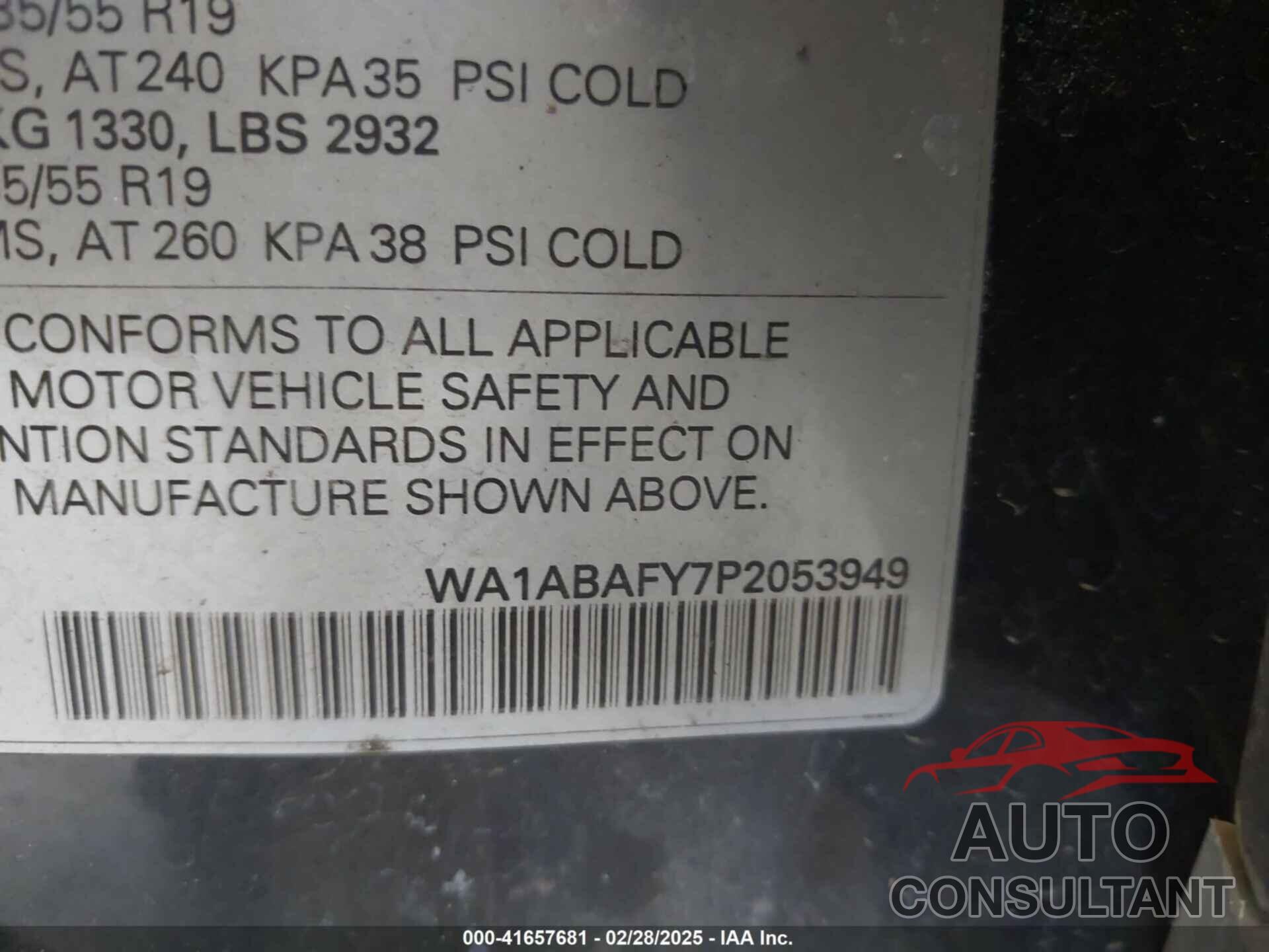 AUDI Q5 2023 - WA1ABAFY7P2053949