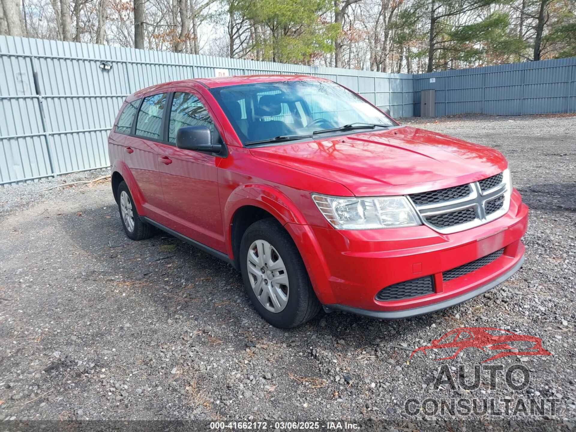 DODGE JOURNEY 2013 - 3C4PDCABXDT721228