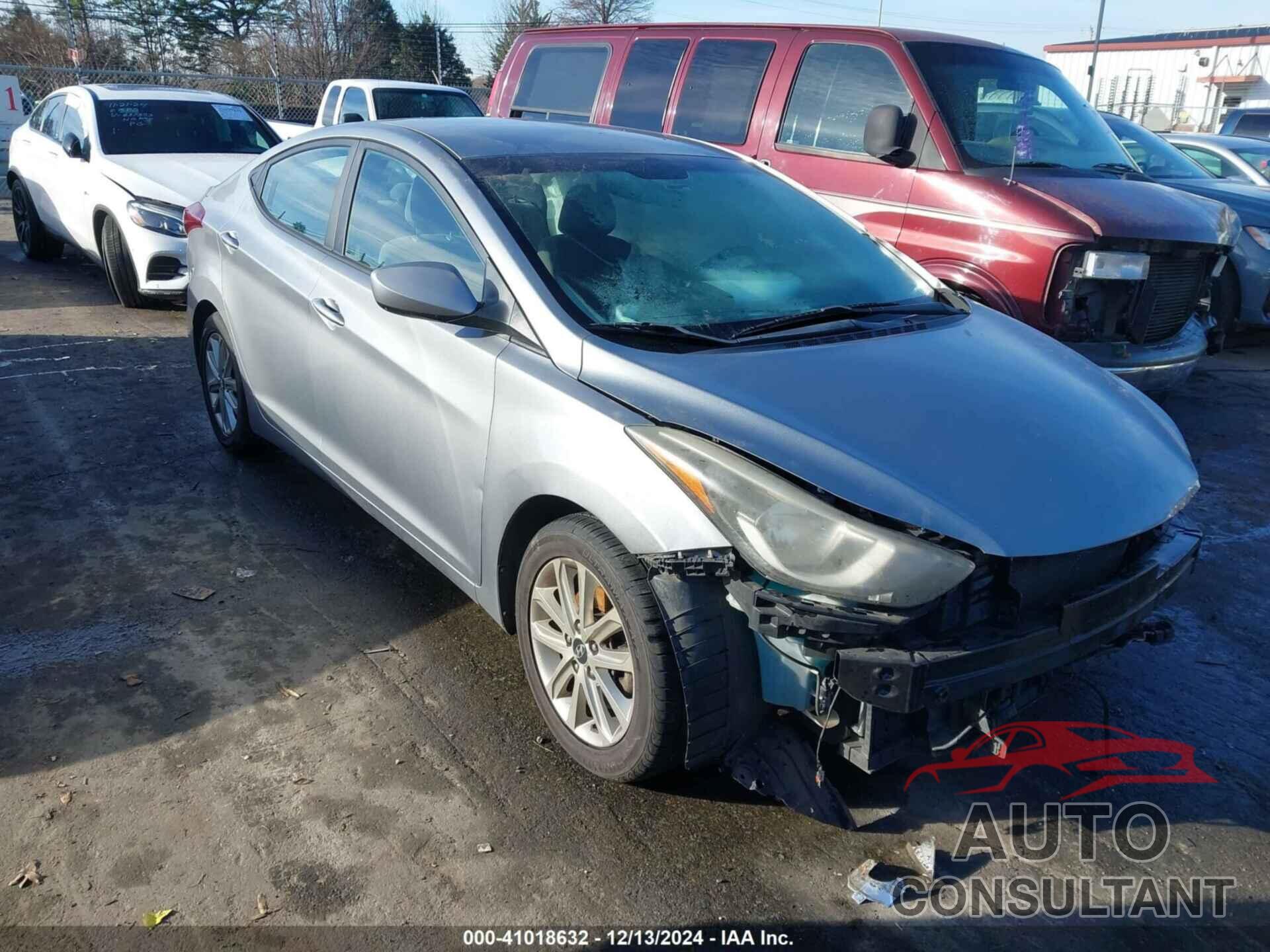 HYUNDAI ELANTRA 2014 - KMHDH4AE1EU149685