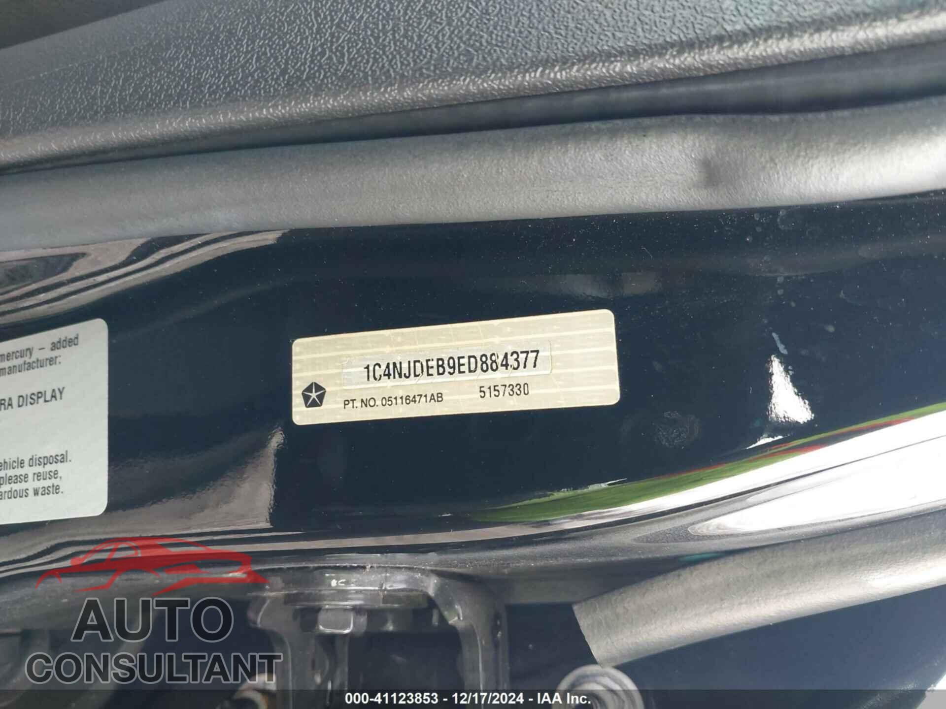 JEEP COMPASS 2014 - 1C4NJDEB9ED884377