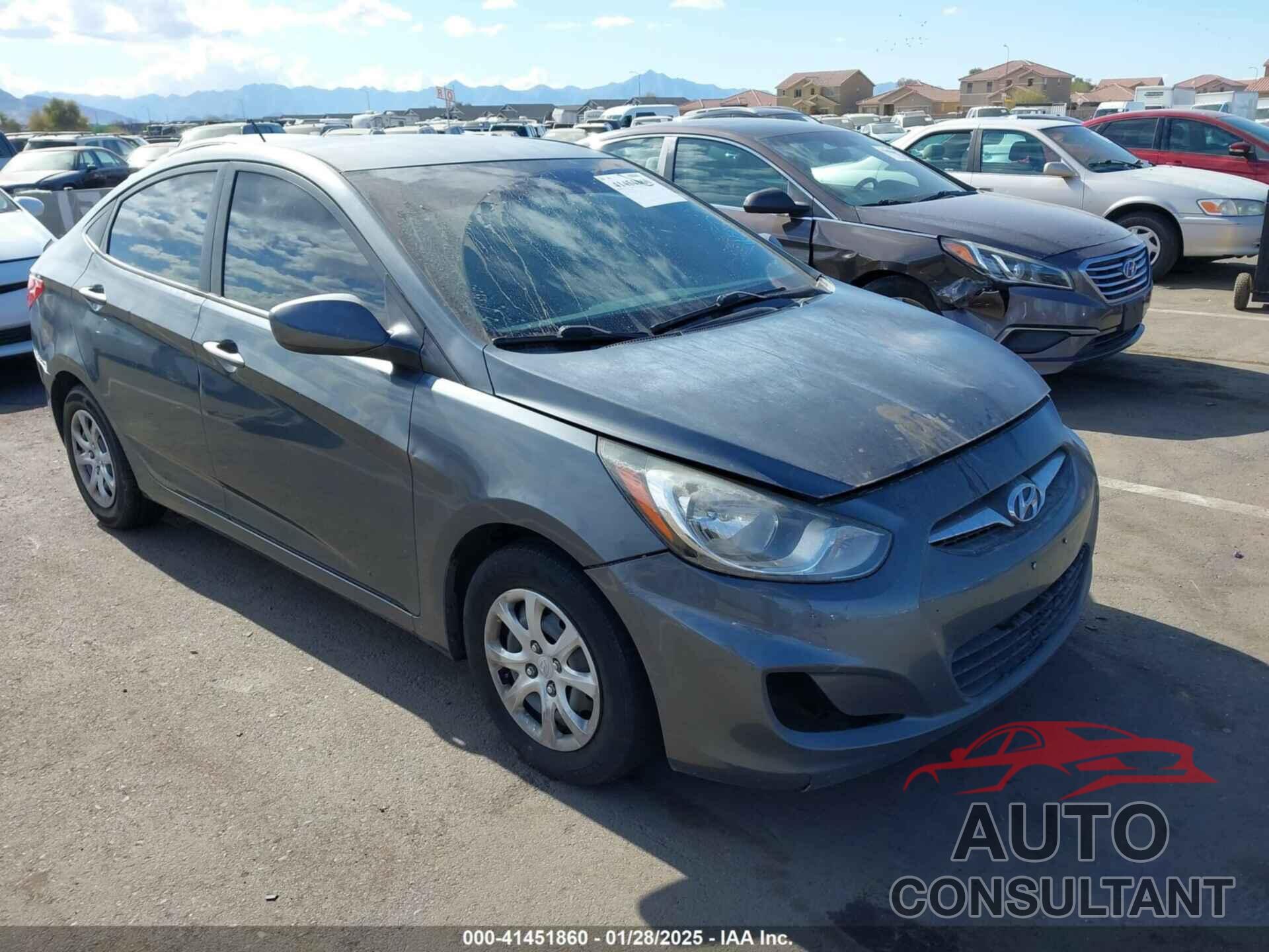 HYUNDAI ACCENT 2013 - KMHCT4AE0DU332360