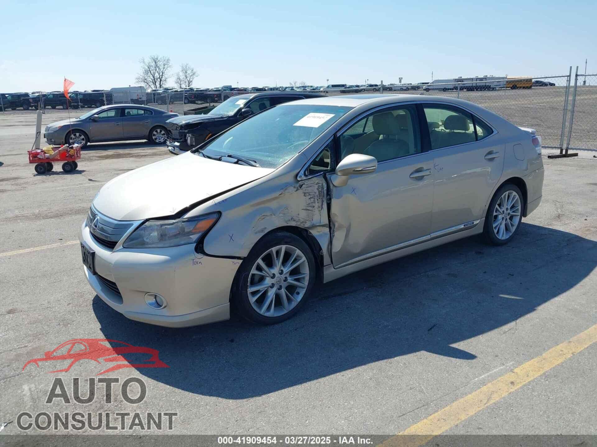 LEXUS HS 250H 2011 - JTHBB1BA6B2047554
