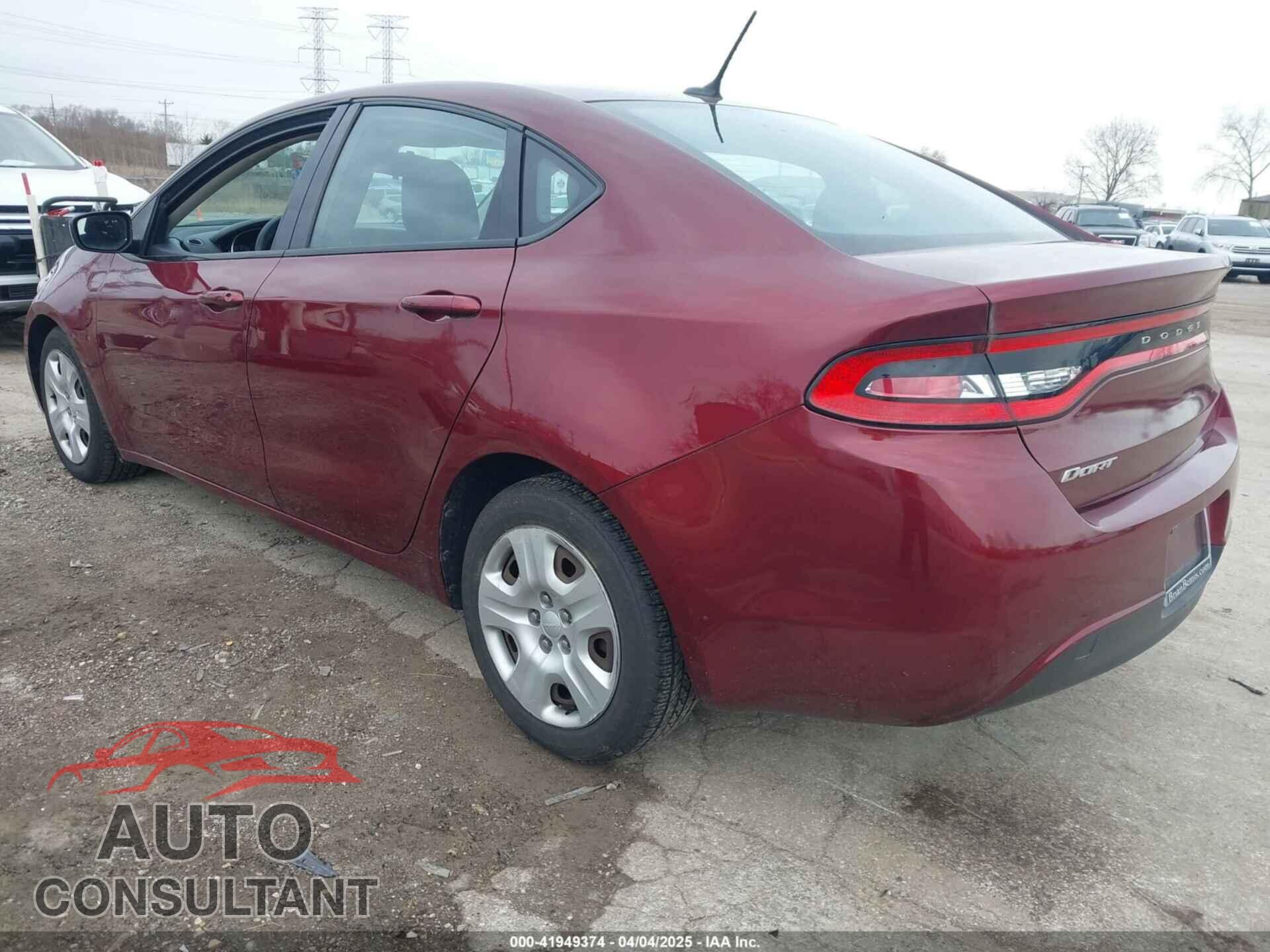DODGE DART 2015 - 1C3CDFAA6FD301597