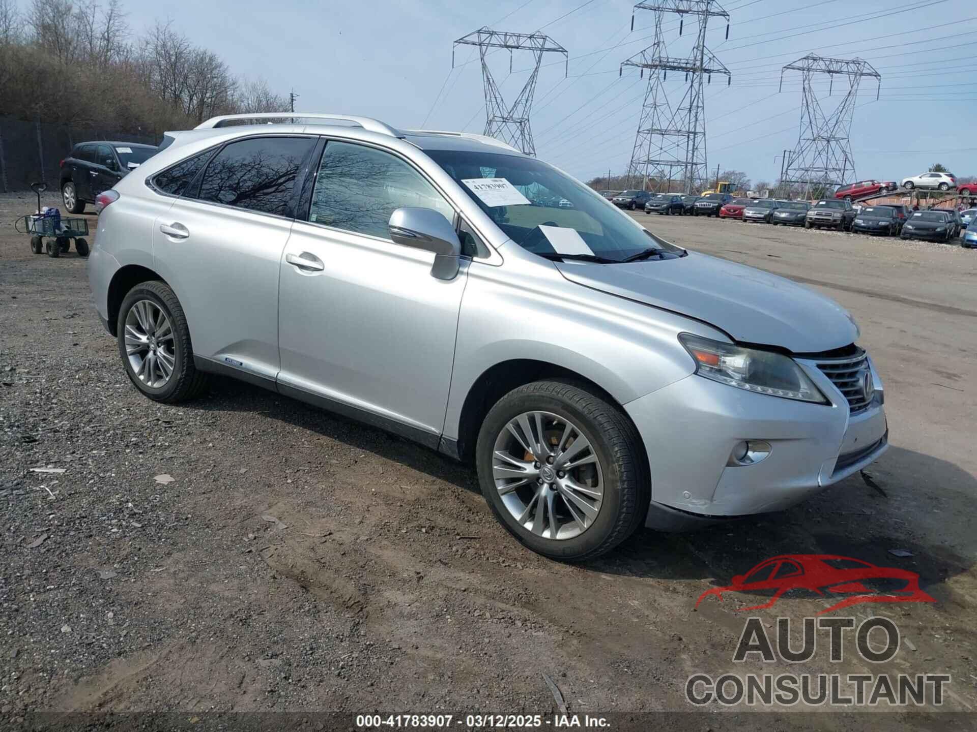 LEXUS RX 450H 2013 - JTJBC1BA5D2448124