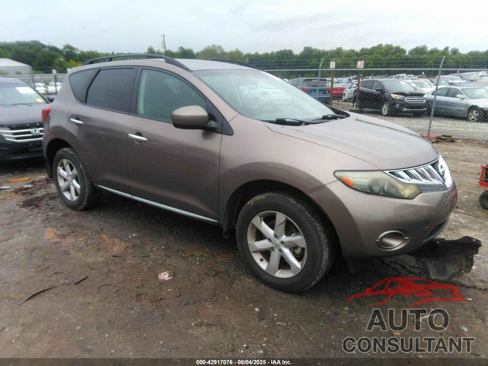 NISSAN MURANO 2009 - JN8AZ18U99W024223