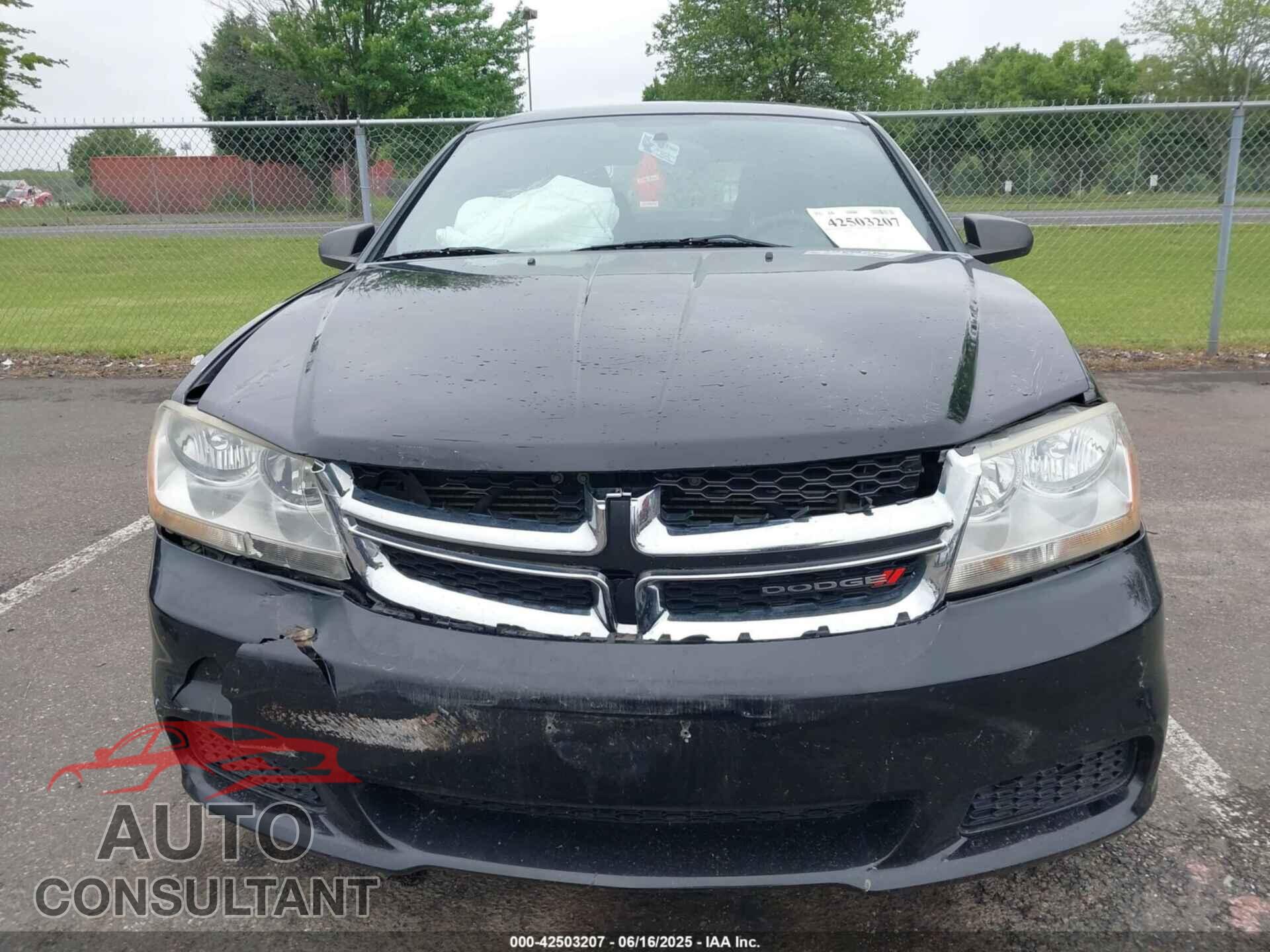 DODGE AVENGER 2013 - 1C3CDZAB1DN688075