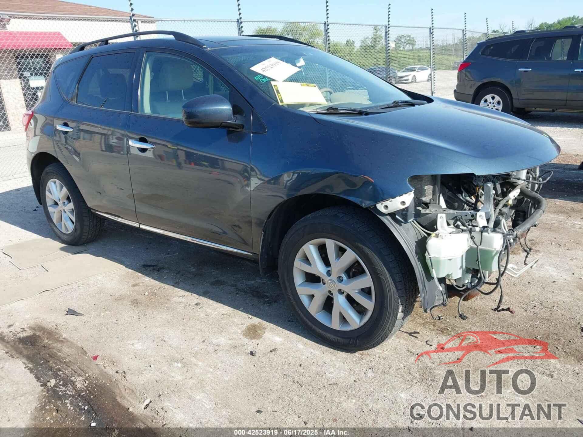 NISSAN MURANO 2012 - JN8AZ1MW5CW212381