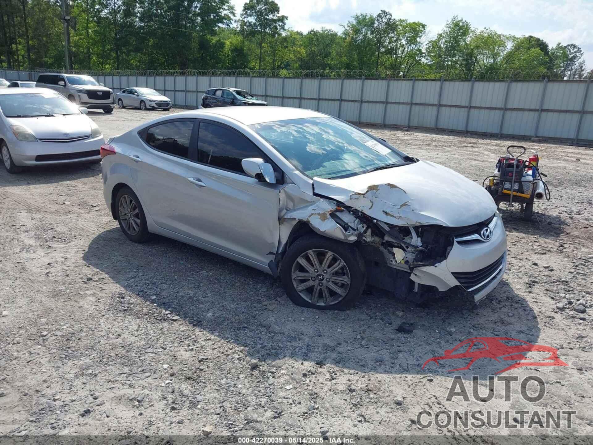 HYUNDAI ELANTRA 2014 - KMHDH4AE5EU109187