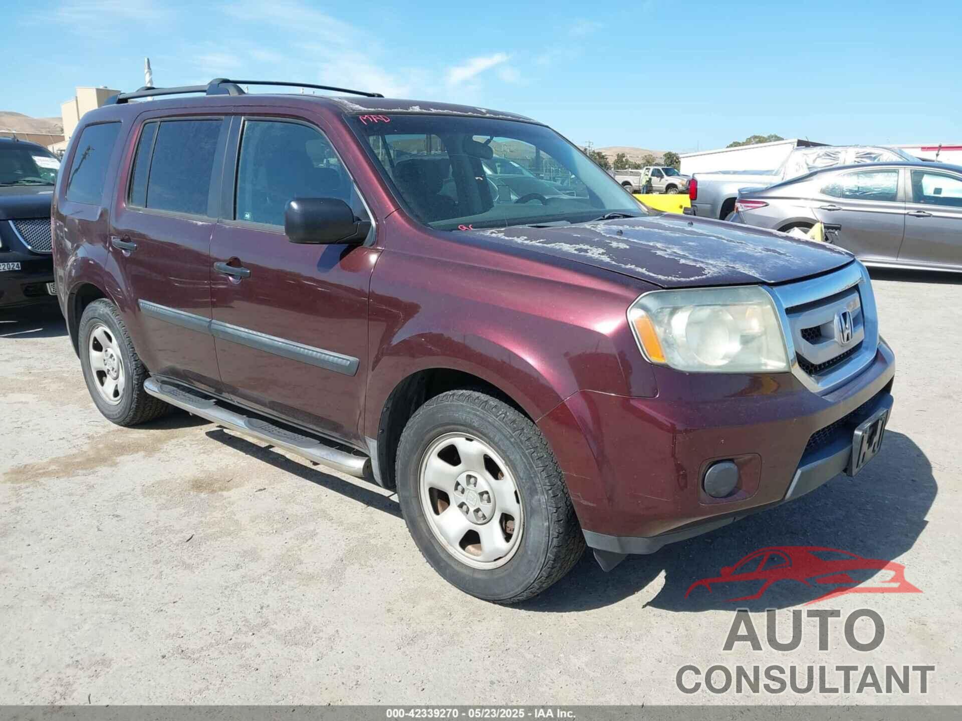 HONDA PILOT 2010 - 5FNYF3H29AB004088