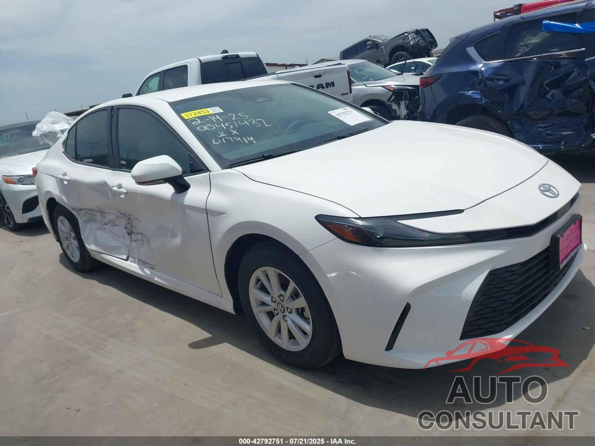 TOYOTA CAMRY 2025 - 4T1DBADK3SU017914