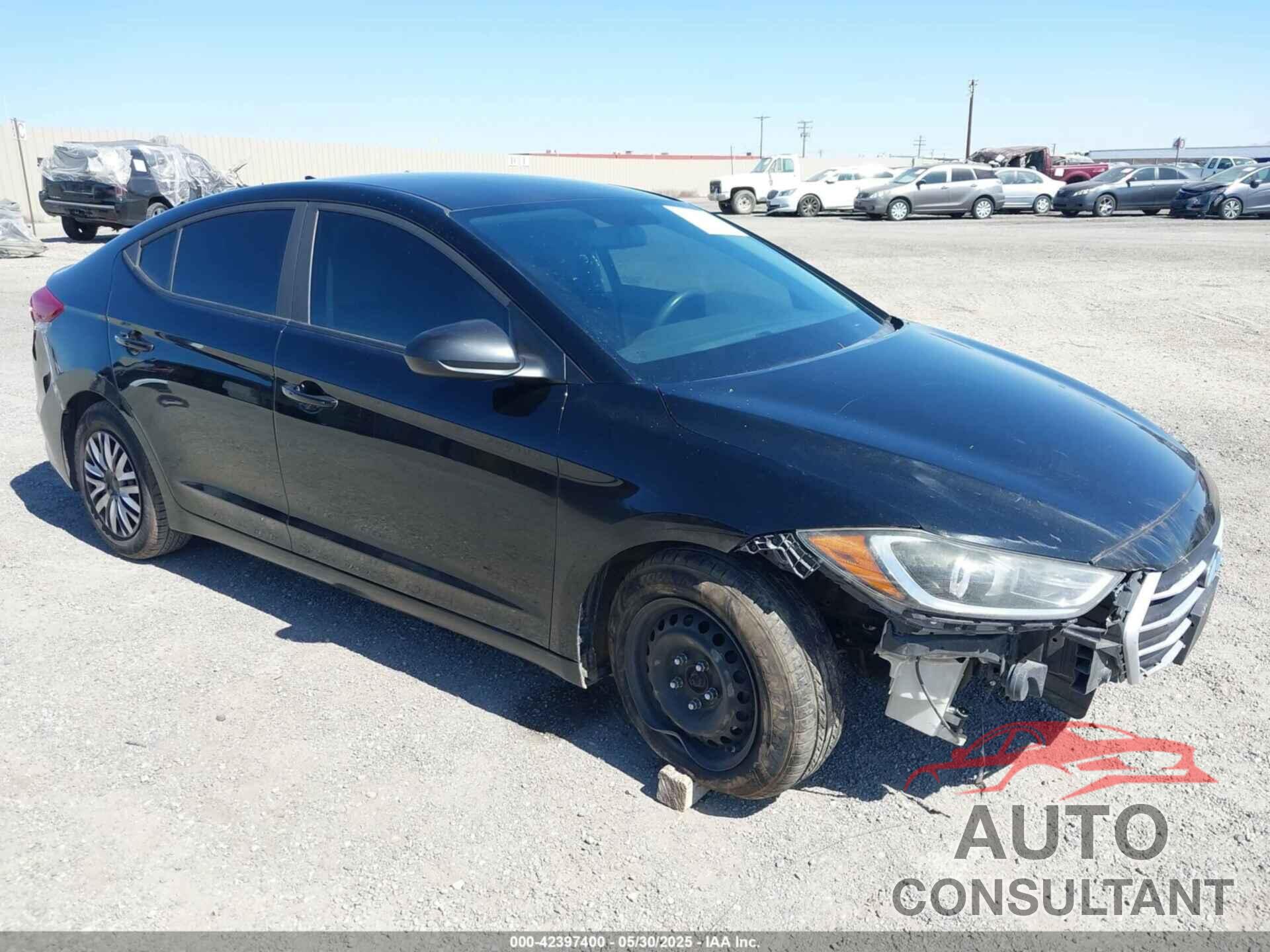 HYUNDAI ELANTRA 2017 - KMHD74LF9HU082458