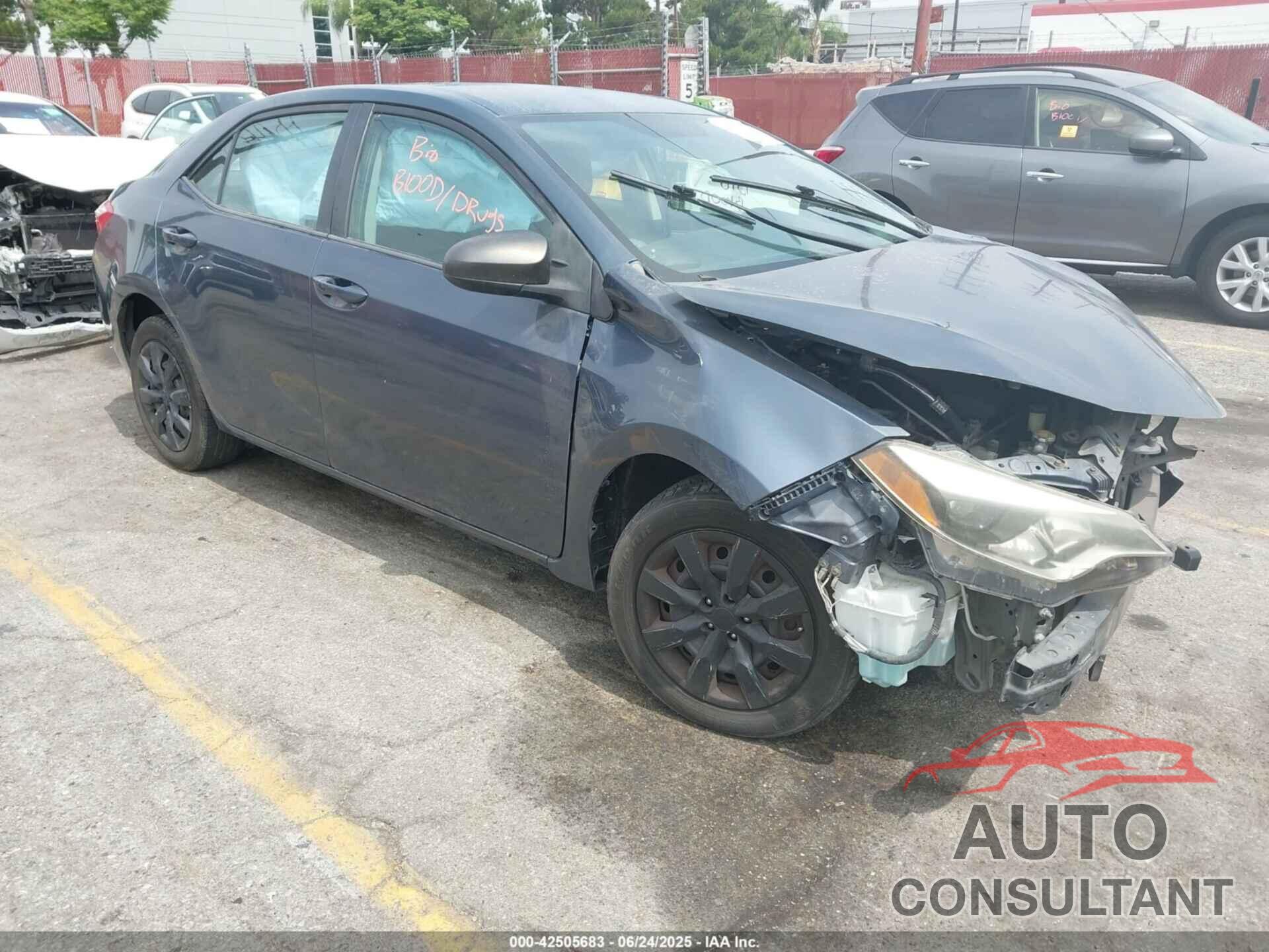 TOYOTA COROLLA 2014 - 5YFBURHE9EP078730